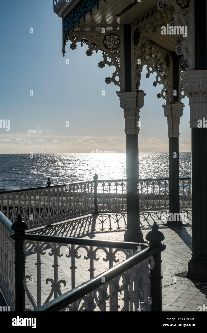 London UK Brighton Angleterre Victorienne vue mer Banque D'Images
