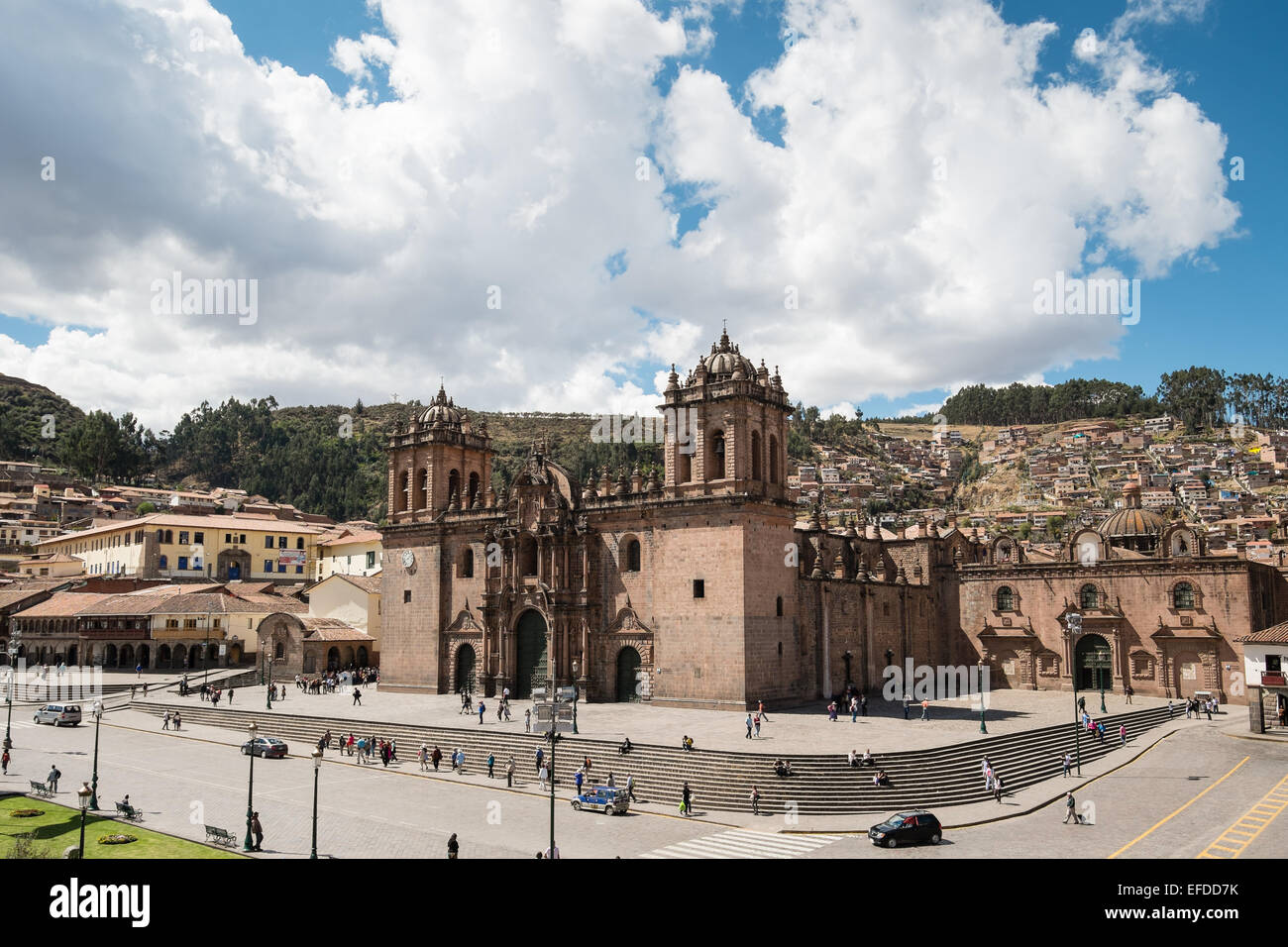Cusco Cathedral, Plaza de Armas, Cusco, Pérou Banque D'Images