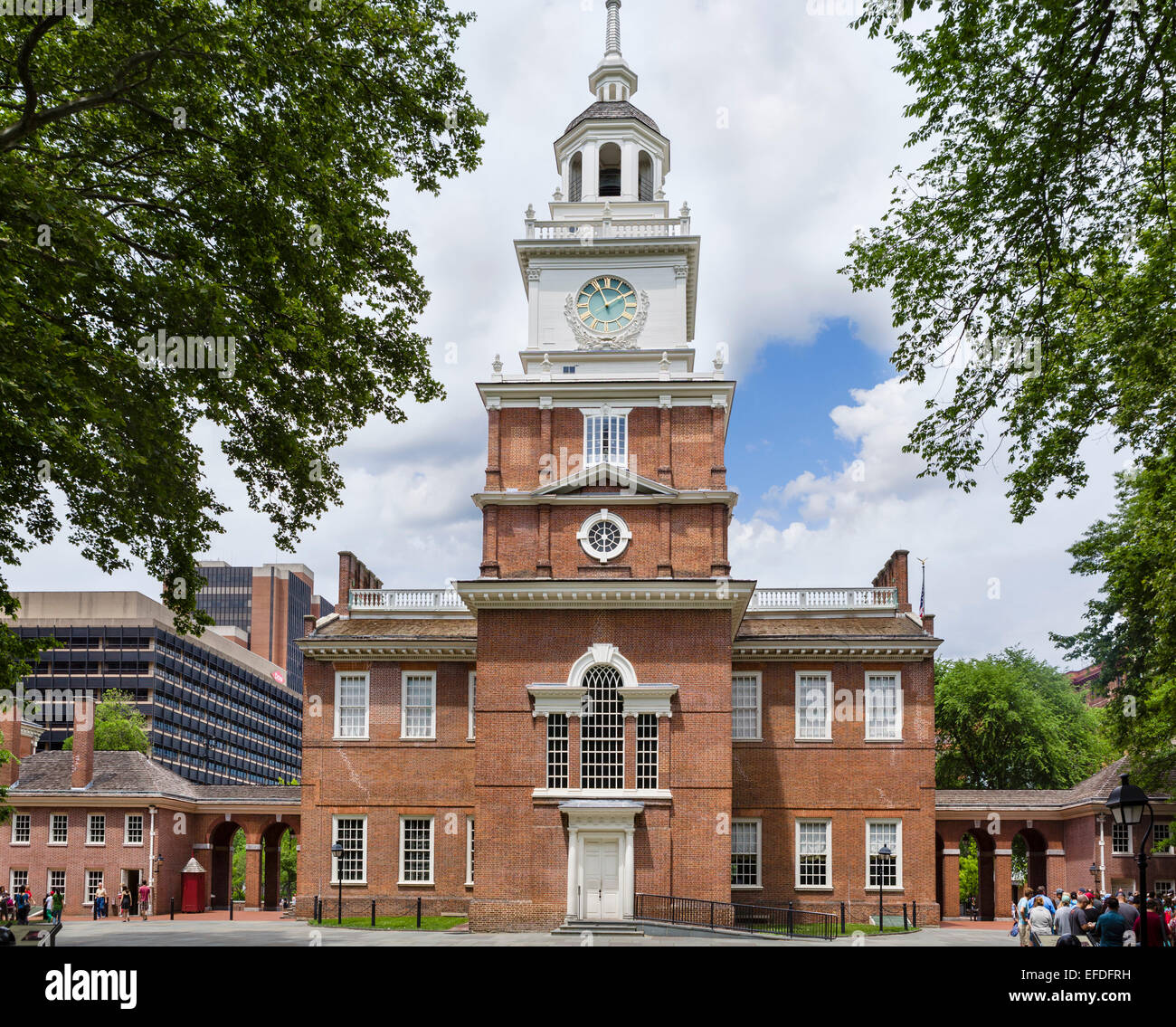 L'Independence Hall, l'Independence National Historical Park, Philadelphie, Pennsylvanie, USA Banque D'Images