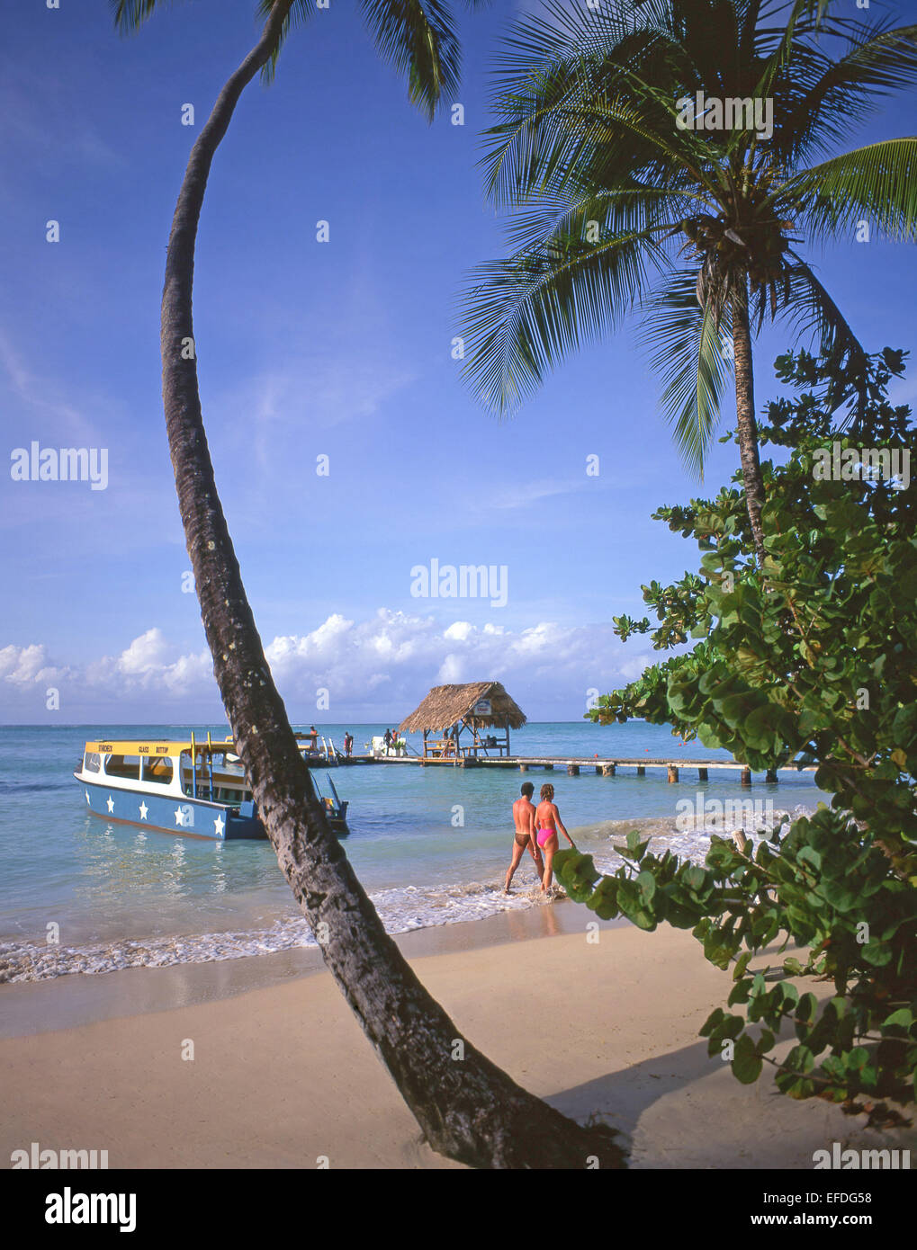 Pigeon point, Tobago, Trinité-et-Tobago, Petites Antilles, Caraïbes Banque D'Images