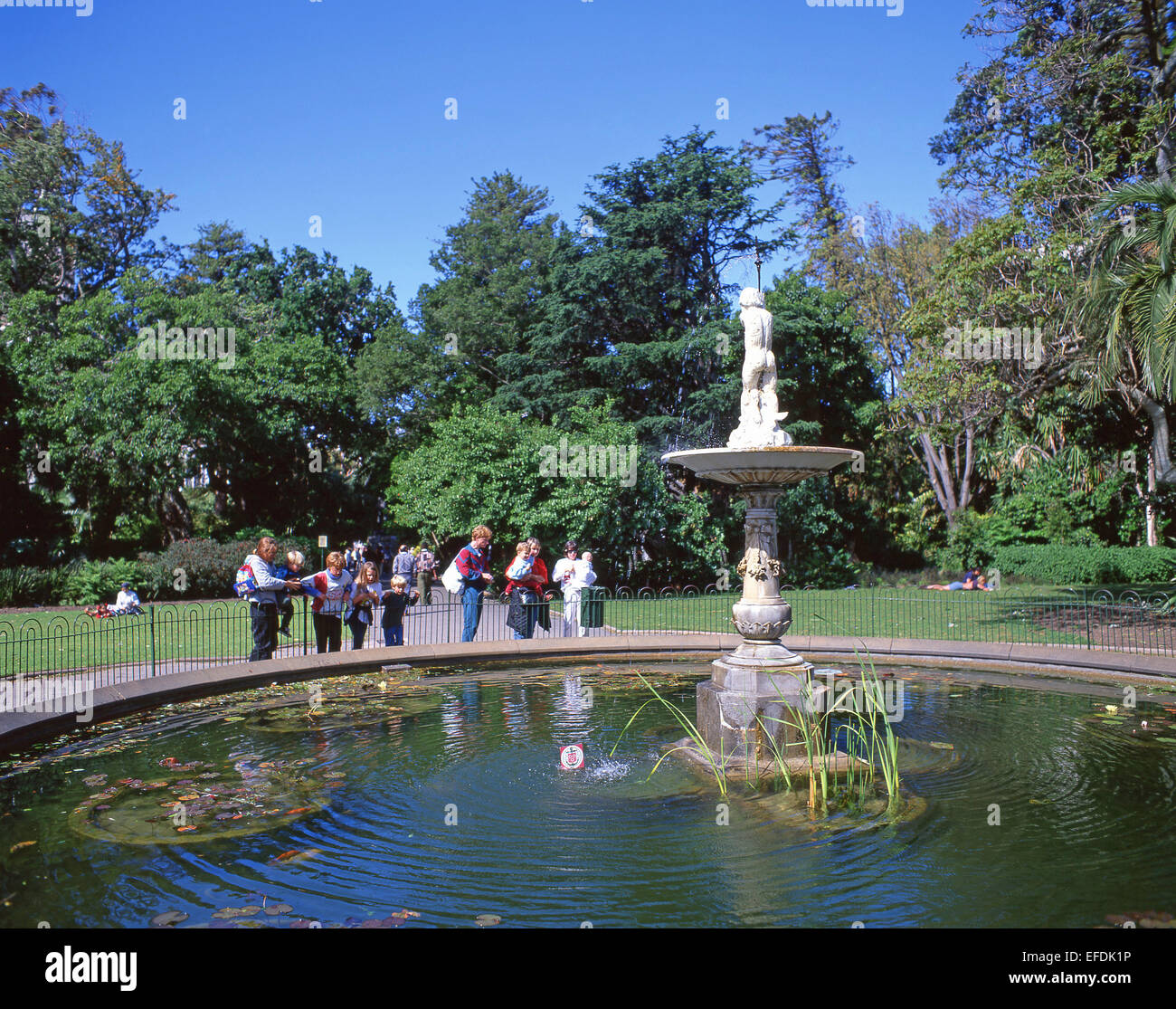 Thorne Fontaine dans le jardin public, le jardin de la compagnie, Cape Town, Western Cape Province, République d'Afrique du Sud Banque D'Images