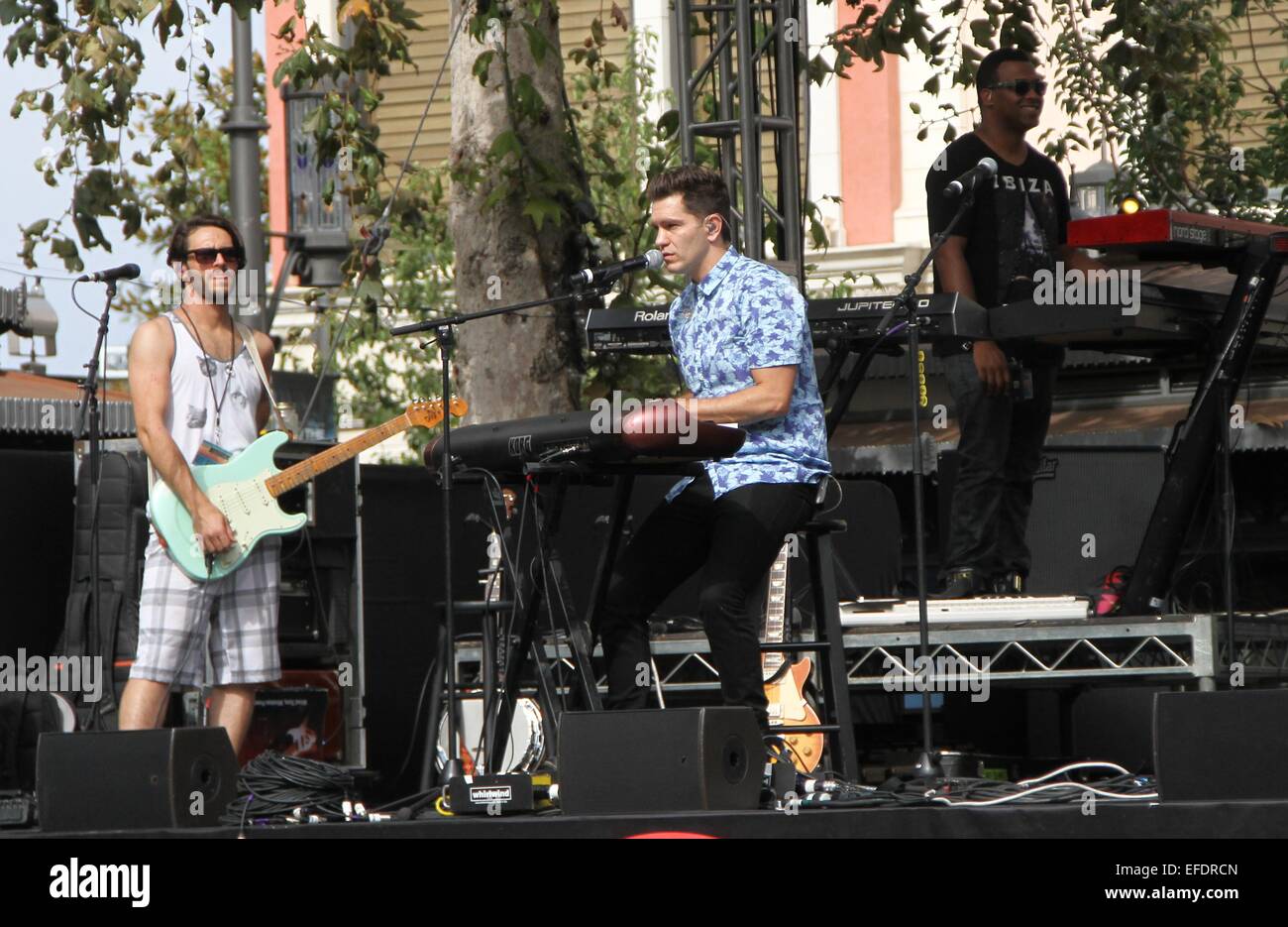 Andy Grammer en live sur la scène du Grove à Hollywood avec : Andy Grammer Où : Los Angeles, California, United States Quand : 30 juillet 2014 Banque D'Images