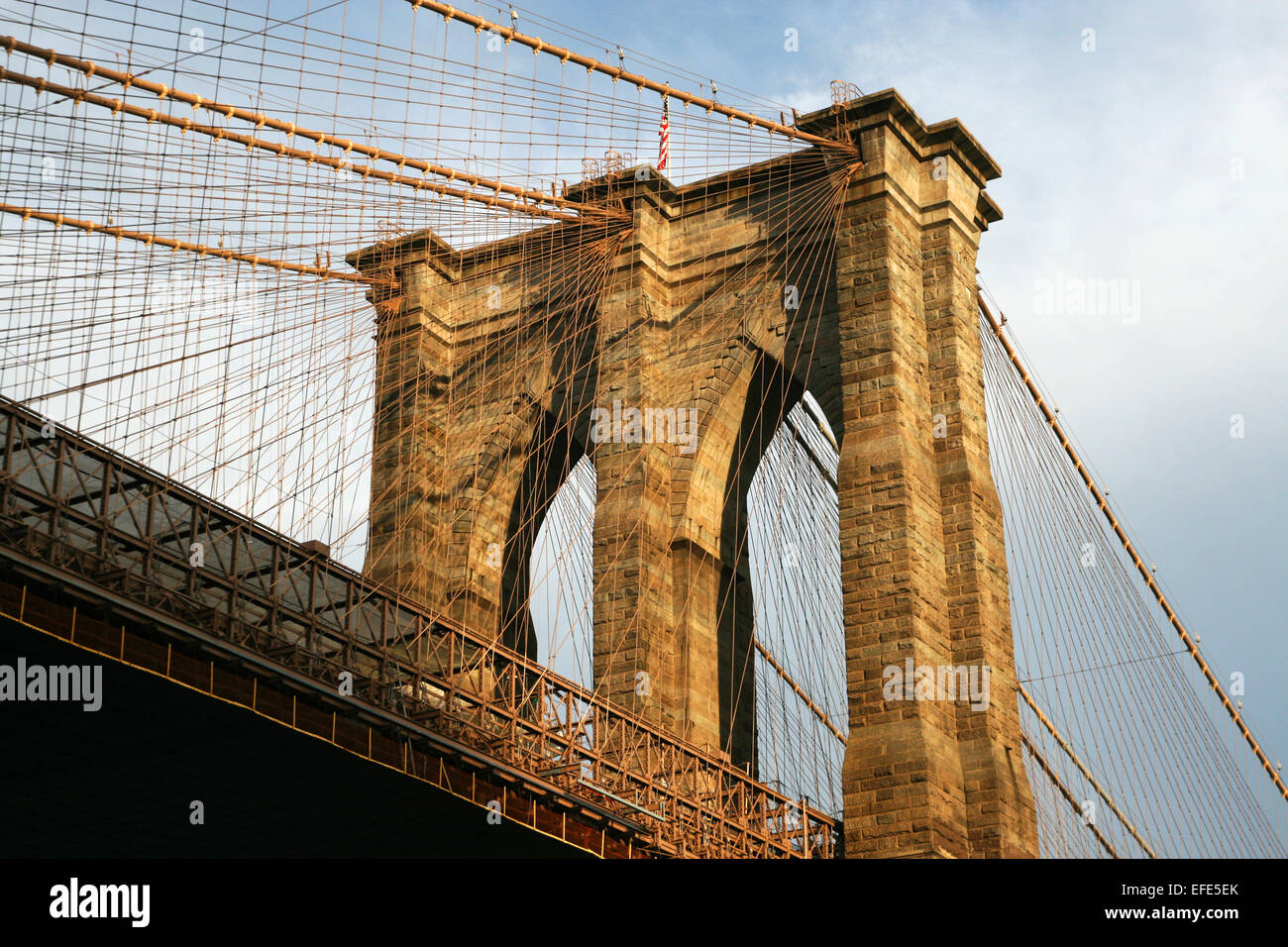 New York Brooklyn Bridge Banque D'Images