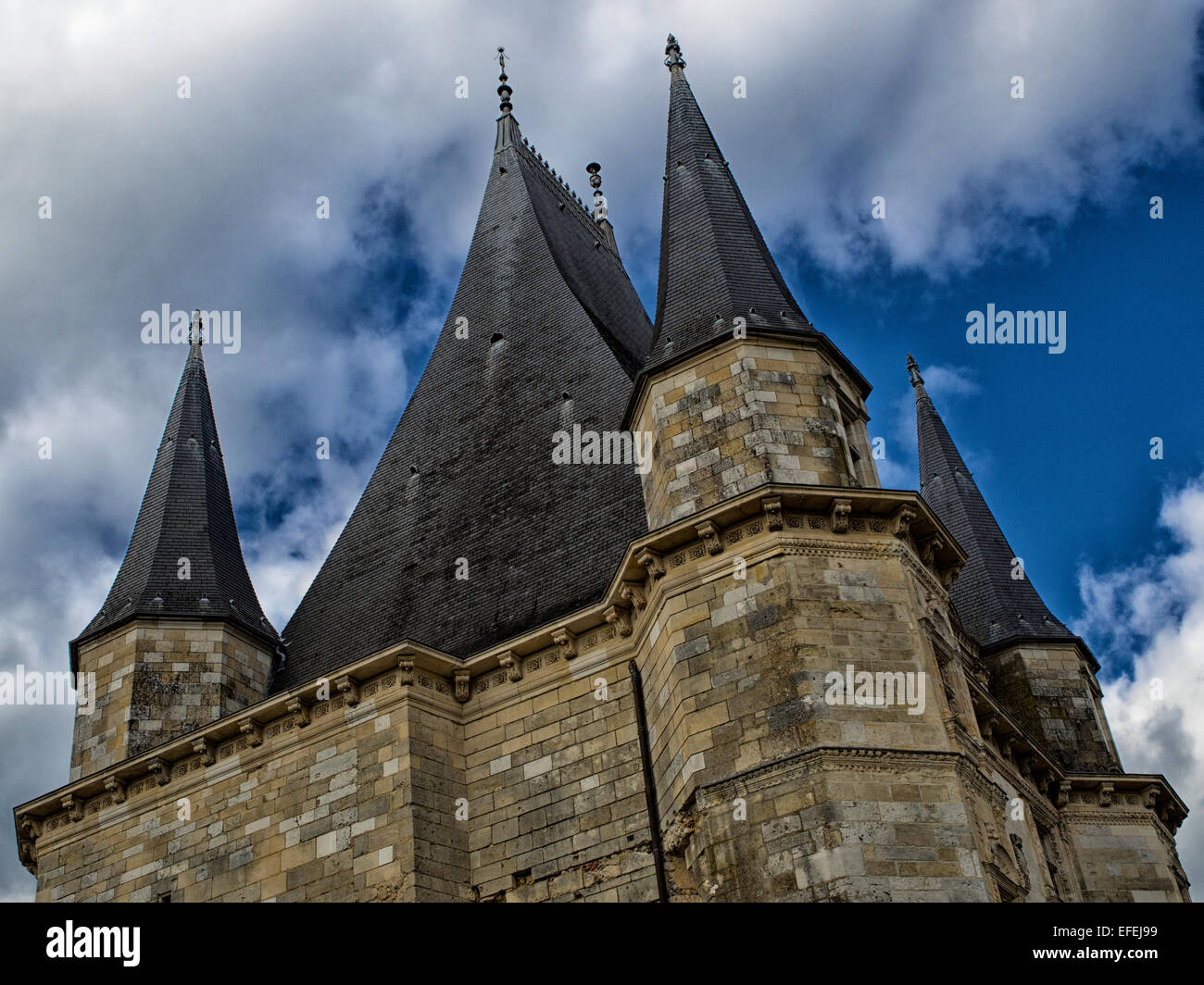 Château de toit Banque D'Images