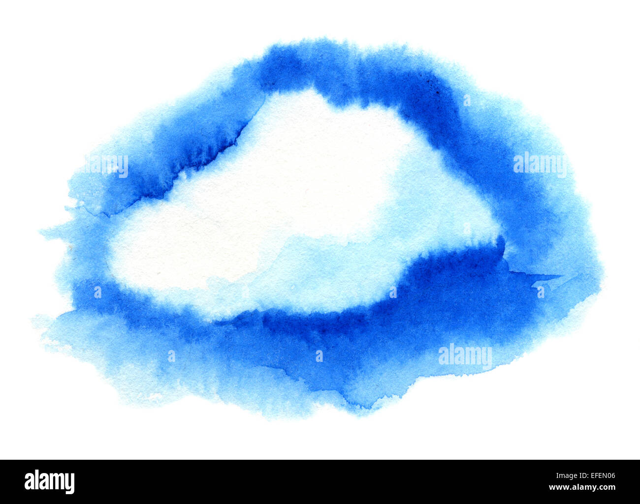 Cloud. Illustration à l'aquarelle Banque D'Images