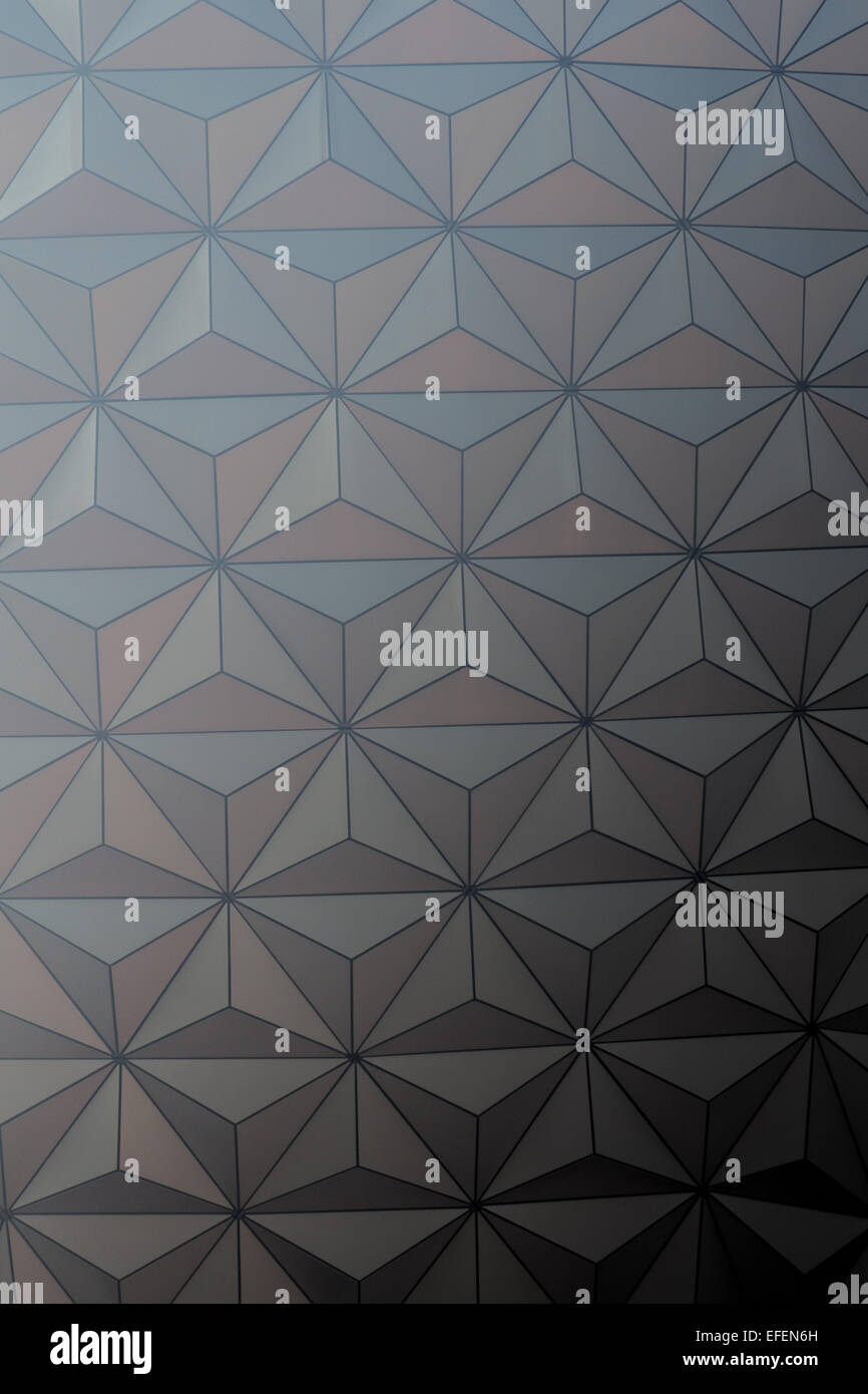 La sphère géodésique à l'Epcot Center Banque D'Images