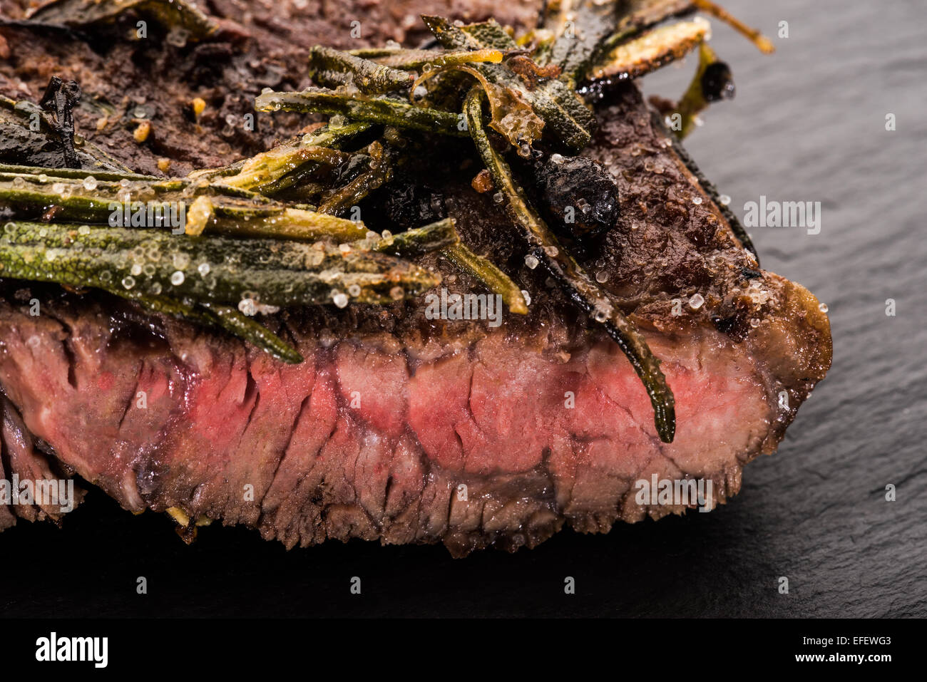Boeuf cru pur Boeuf Américain Steak Steak de manger les animaux Aliments chair Bow tranche de cuisson cuisson à l'étuvée cher frais et. Banque D'Images