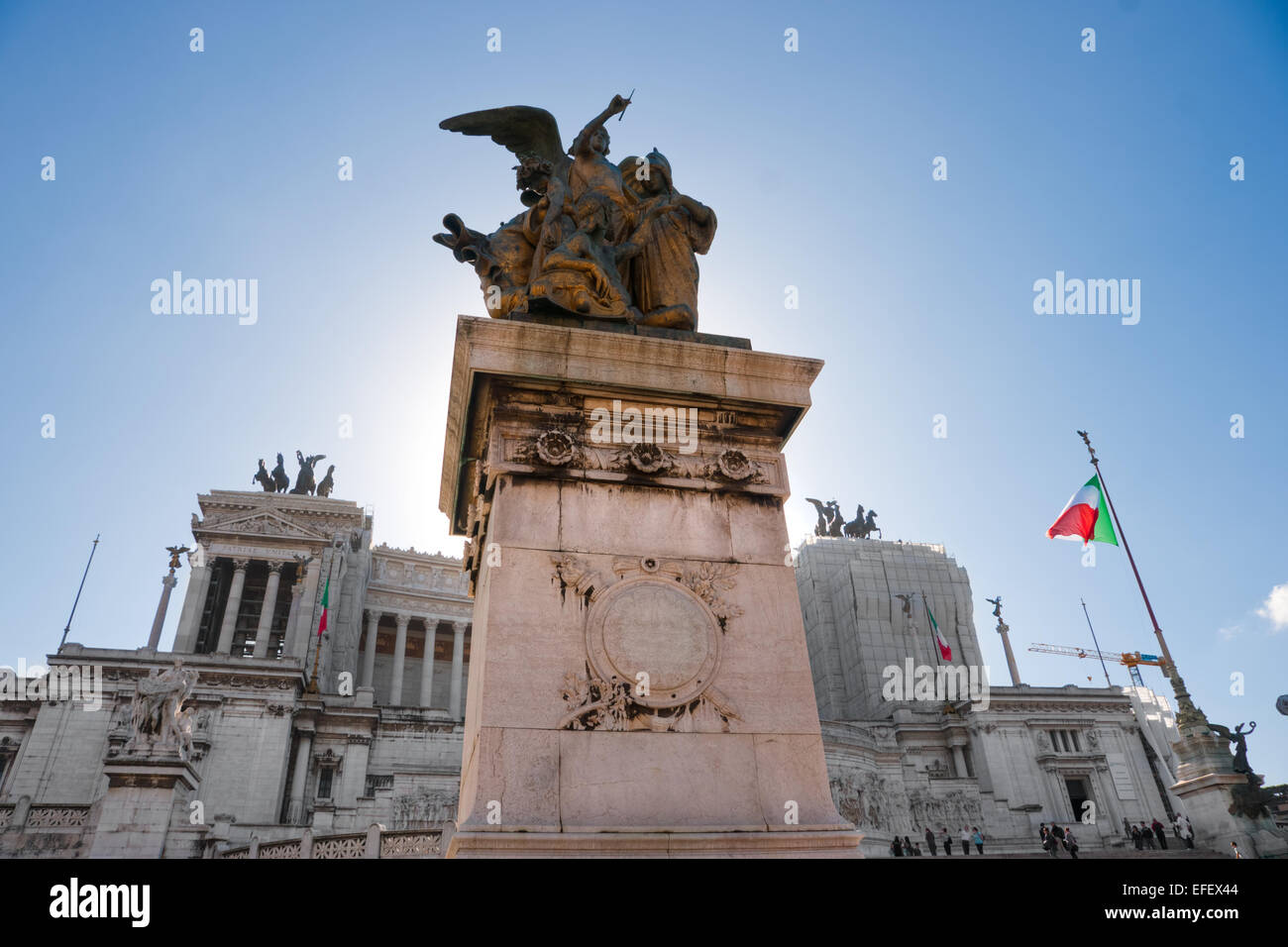 Rome, près de Piazza Vittorio Emanuele, Venise, Rome, Italie. Banque D'Images