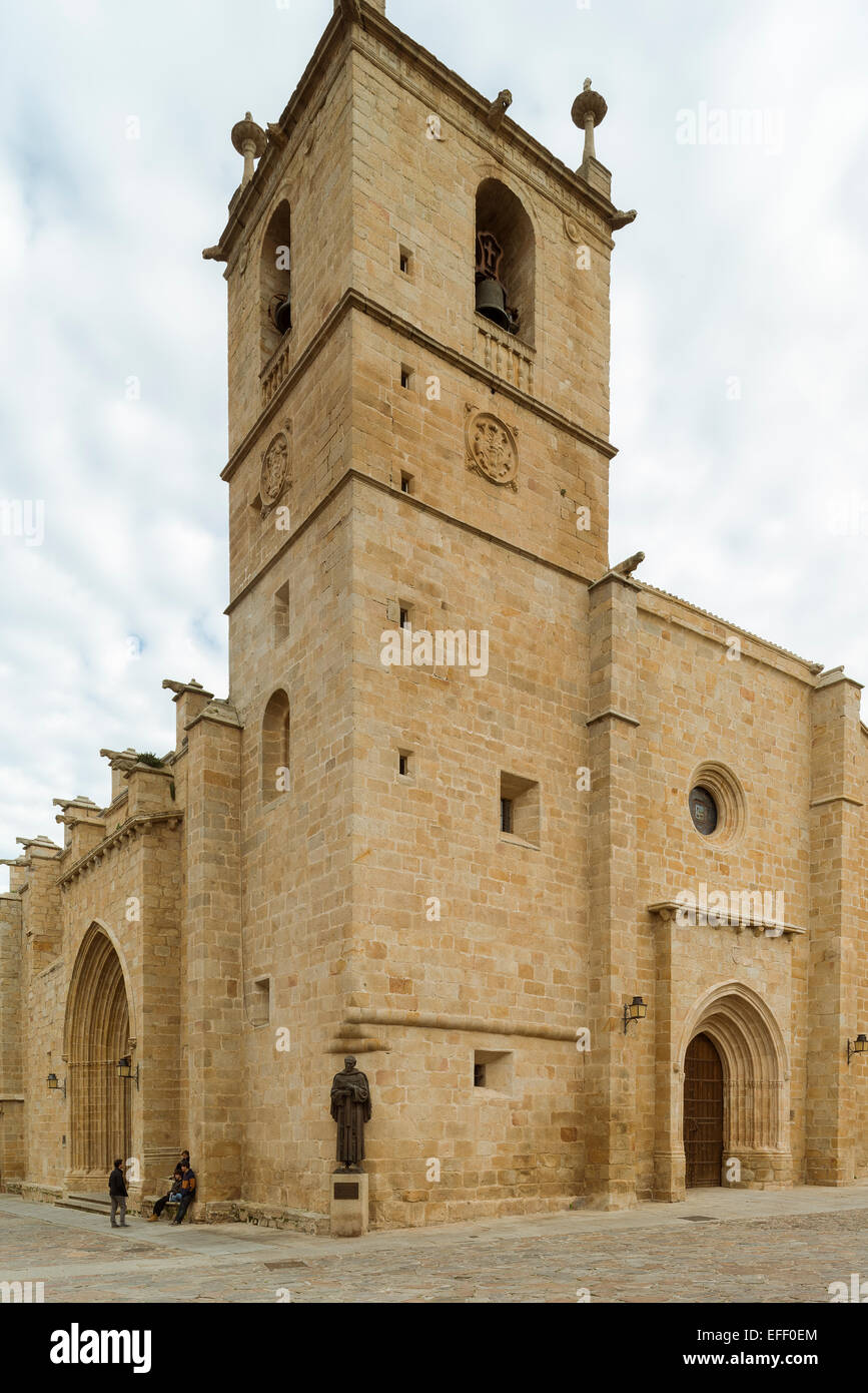 Cathédrale de Santa Maria, Cáceres, Extremadura, Espagne, Europe. Banque D'Images