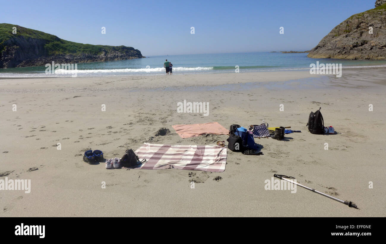 Kilvickeon Beach sur la Ross of Mull près de Bunessan Ecosse Banque D'Images