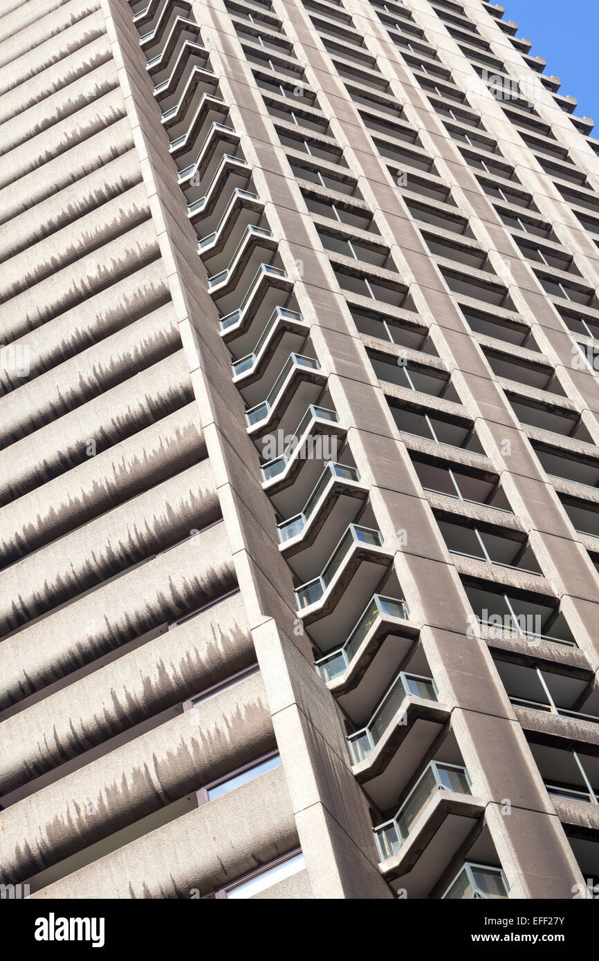 Tour de blocs résidentiels au Barbican London Banque D'Images