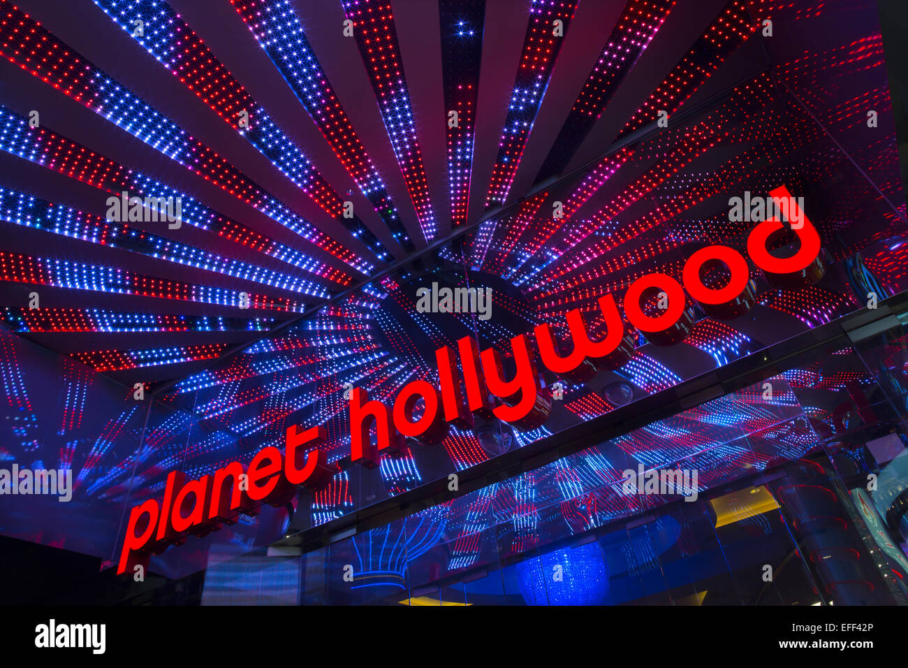 PLANET HOLLYWOOD HOTEL CASINO L'ENTRÉE DU STRIP LAS VEGAS NEVADA USA Banque D'Images