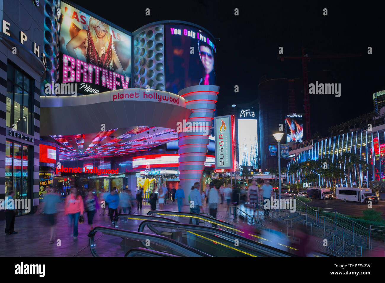 PLANET HOLLYWOOD Hôtel ENTRÉE DU CASINO LA BANDE LAS VEGAS NEVADA USA Banque D'Images