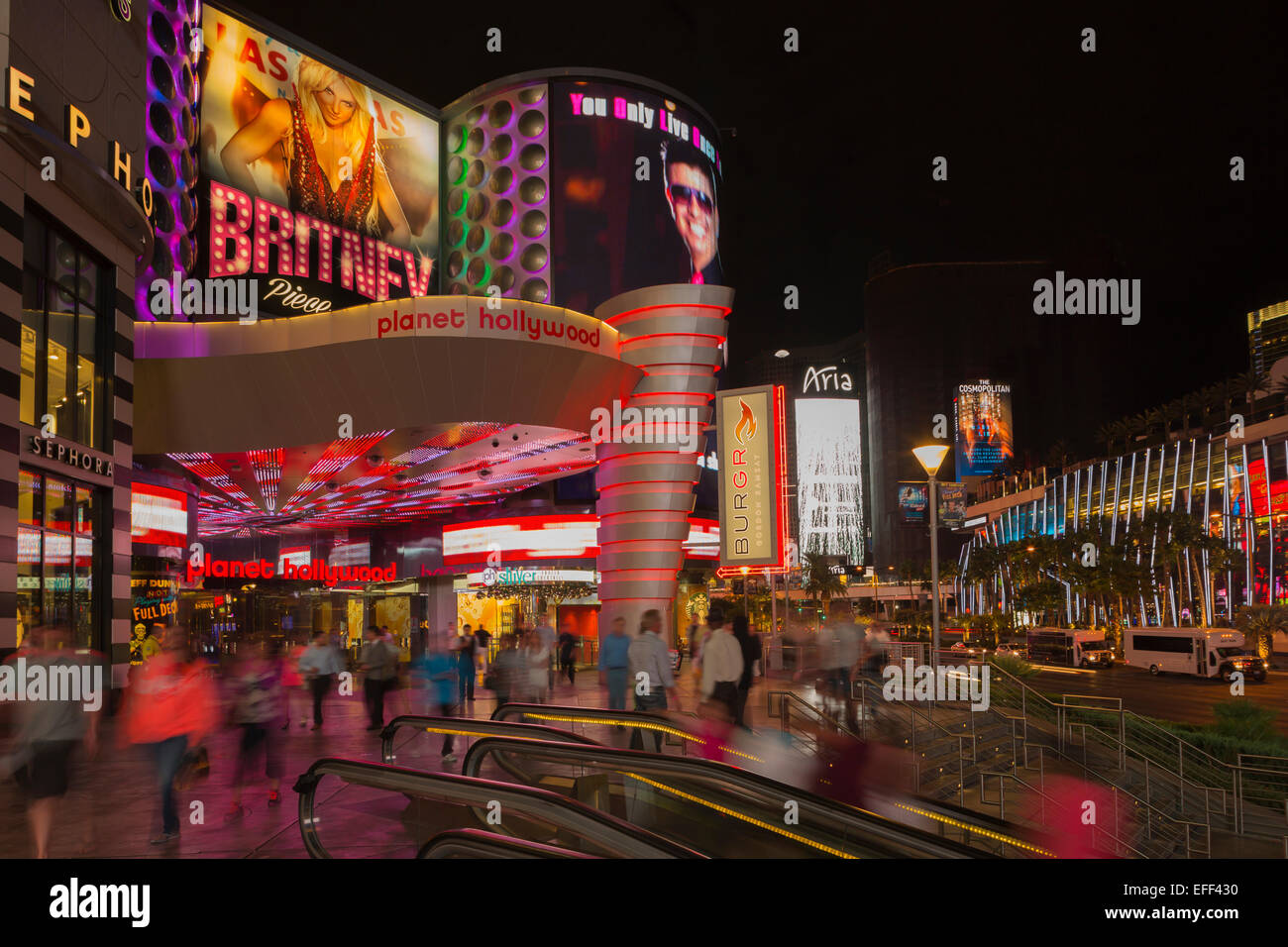 PLANET HOLLYWOOD Hôtel ENTRÉE DU CASINO LA BANDE LAS VEGAS NEVADA USA Banque D'Images