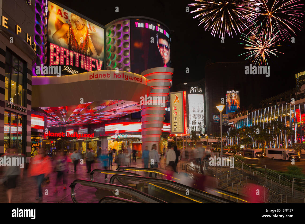 PLANET HOLLYWOOD Hôtel ENTRÉE DU CASINO LA BANDE LAS VEGAS NEVADA USA Banque D'Images