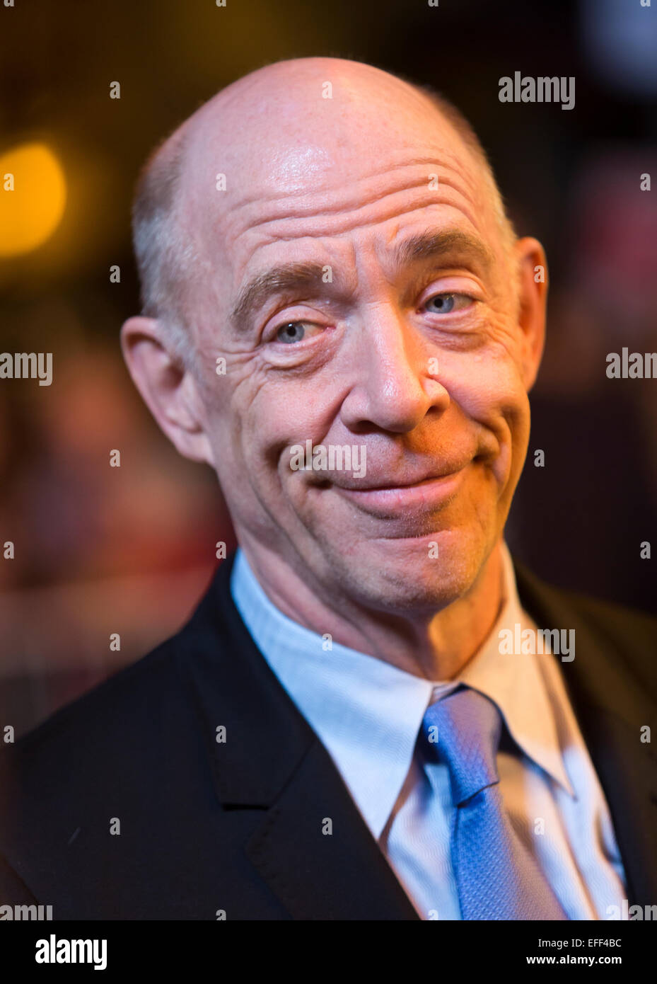 Santa Barbara, Californie, USA. 1er février, 2015. J.K. Simmons arrive à la 30e Festival International du Film de Santa Barbara. Crédit : Scott London/Alamy Live News Banque D'Images