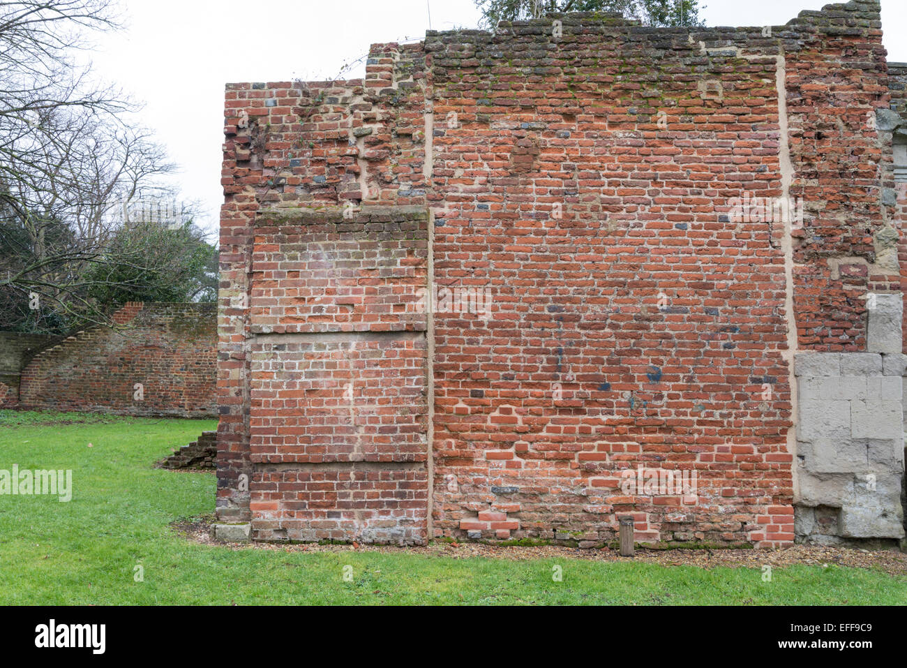 Cette partie de la seule autre mur qui est censé pour être une partie de James 1 palais préféré à Theobalds, Banque D'Images