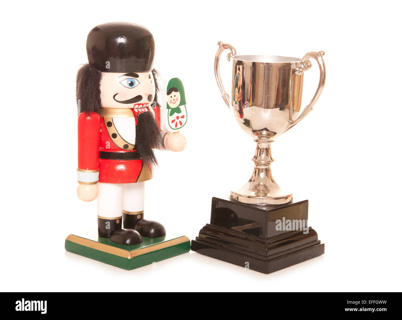 Ornement de Noël Casse-Noisette avec découpe trophée Banque D'Images