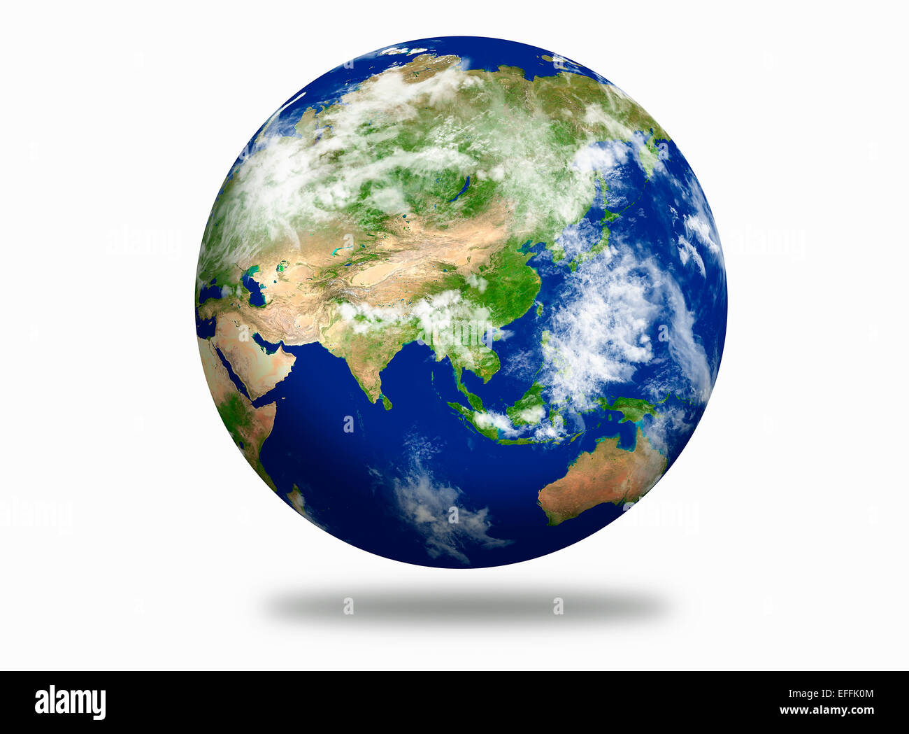 Planète Terre-boule De Cristal Globe, Ornement Gravé Banque D