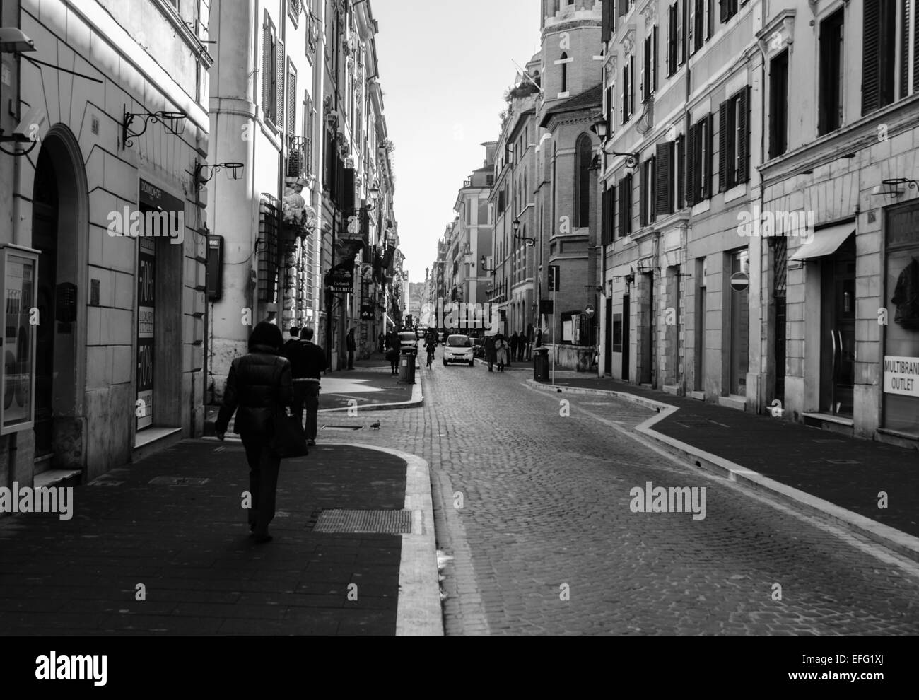 Dans les rues de Rome Banque D'Images