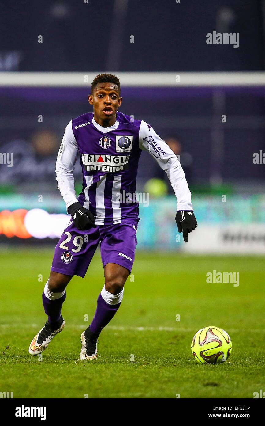 Jacques François Moubandje - 31.01.2015 - Toulouse/Reims - 23eme journée de Ligue 1 -.Photo : Manuel Blondeau/Icon Sport Banque D'Images