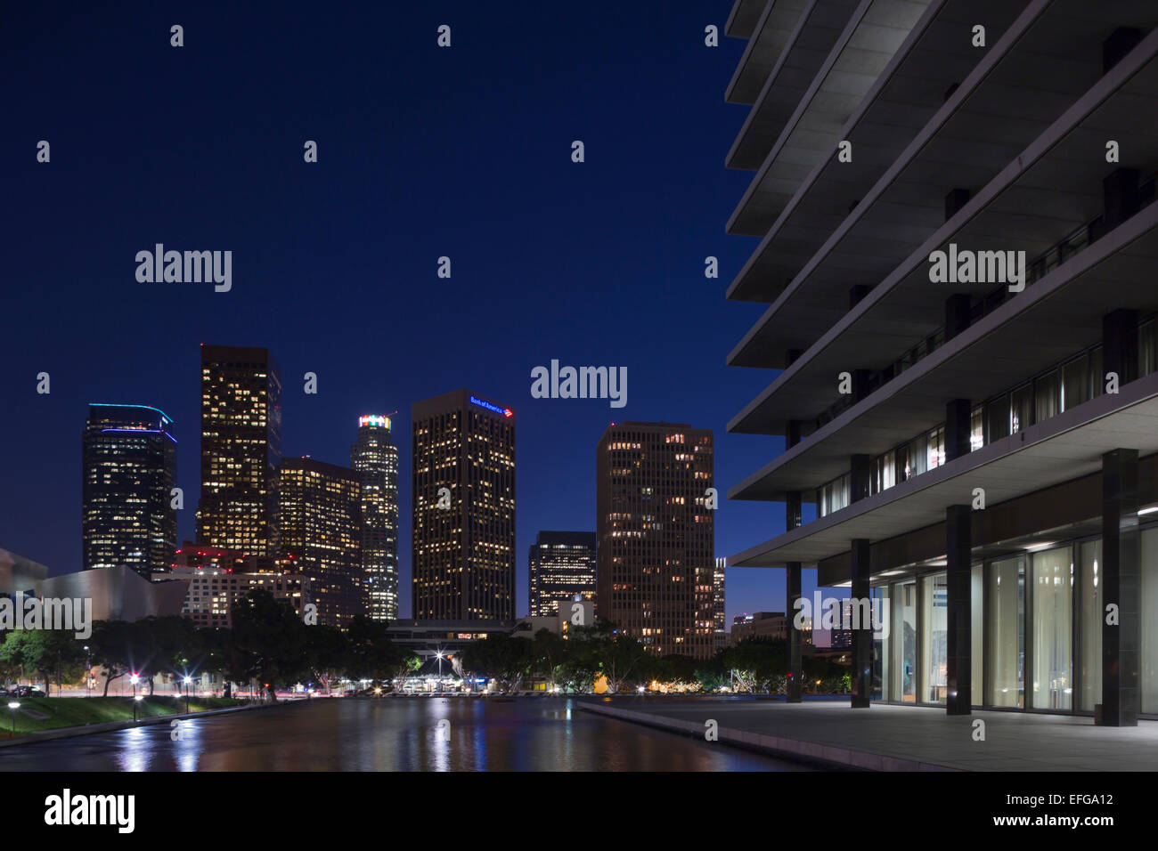 Gratte-ciel de l'EAU ET MINISTÈRE DE PUISSANCE EXTÉRIEURE LOS ANGELES CALIFORNIA USA Banque D'Images