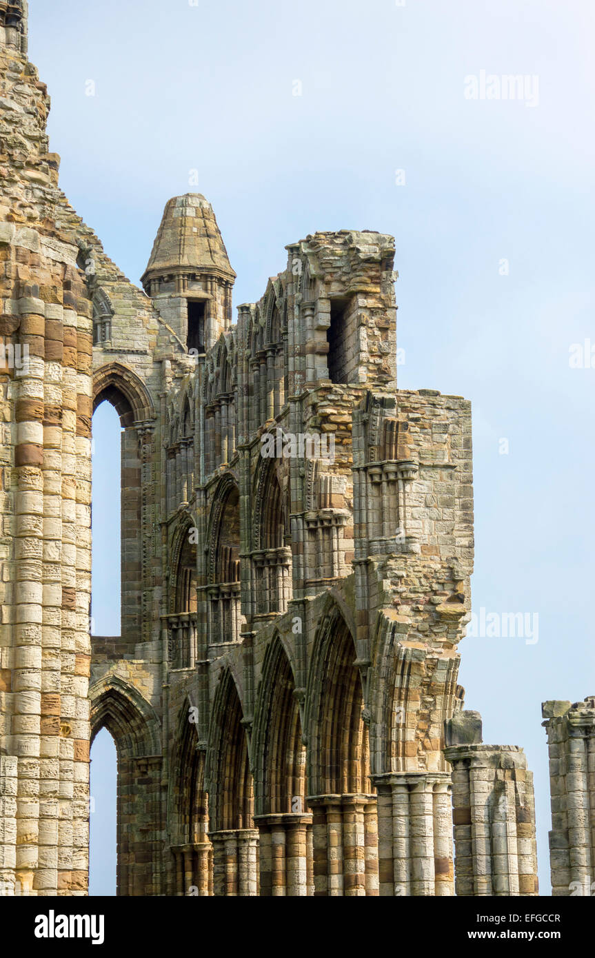 L'Abbaye de Whitby, Yorkshire, Royaume-Uni Banque D'Images