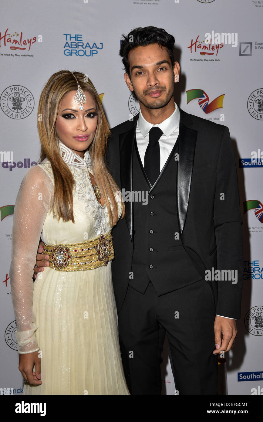 London, UK, 3 février 2015 : journaliste et présentateur Anglais Tasmin 'Lucia-Khan' assiste à la confiance de l'Asie britannique un dîner de bienfaisance du Prince à 61 Whitehall, Londres. Credit : Voir Li/Alamy Live News Banque D'Images