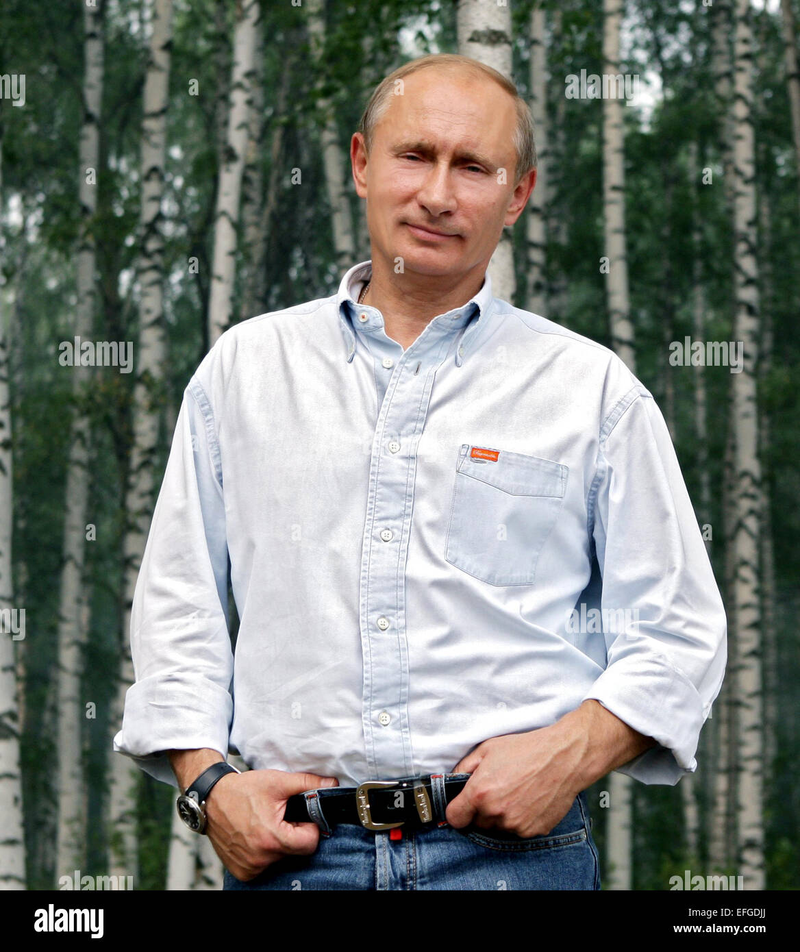 Le président russe Vladimir Poutine en Russie Banque D'Images