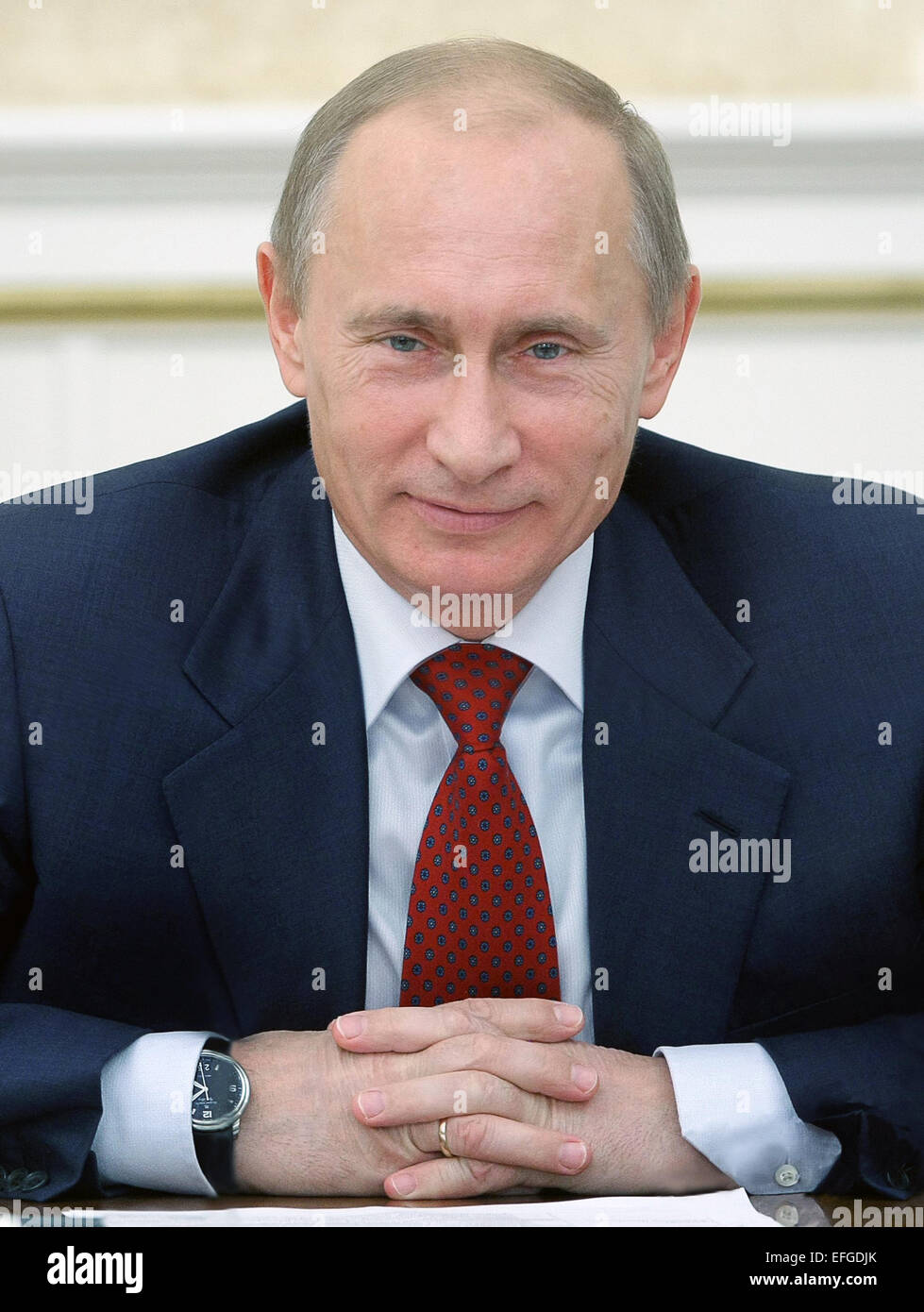 Le président russe Vladimir Poutine à Moscou, Russie Banque D'Images