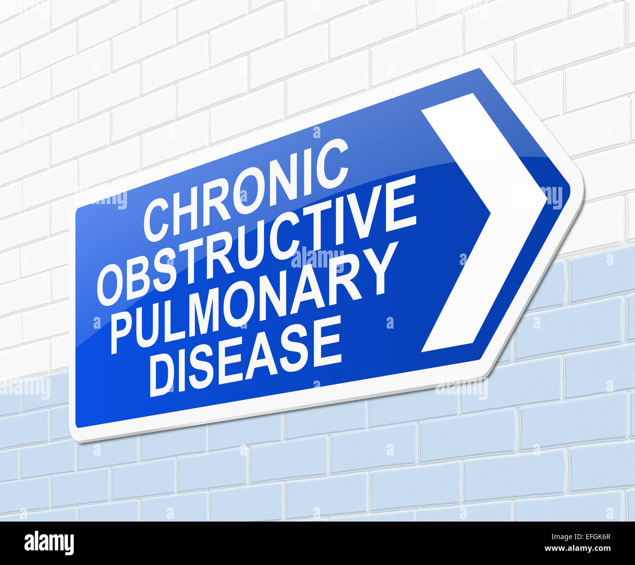 Concept de maladie pulmonaire obstructive chronique. Banque D'Images