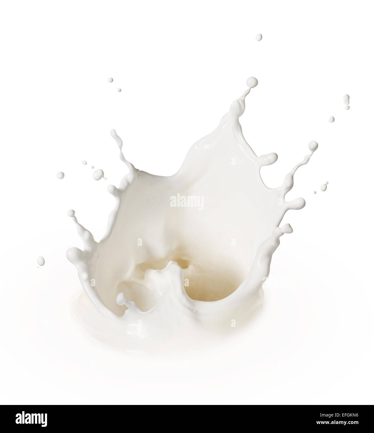 Lait frais, peinture blanche ou liquide splash Banque D'Images