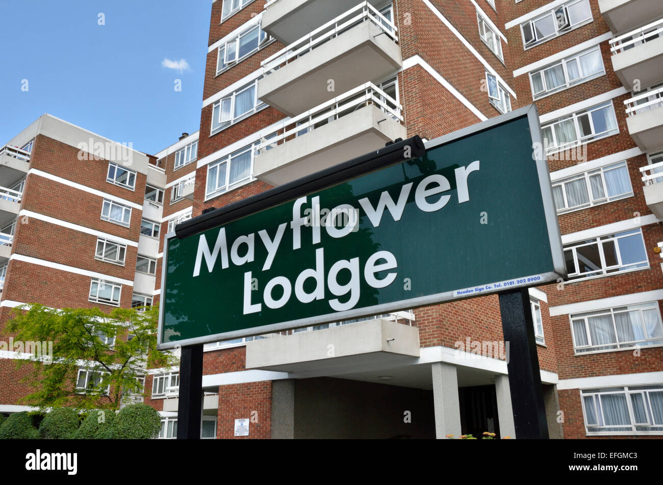 Mayflower Lodge apartment building in Regents Park Road, North Finchley N3, Londres, Royaume-Uni. Banque D'Images