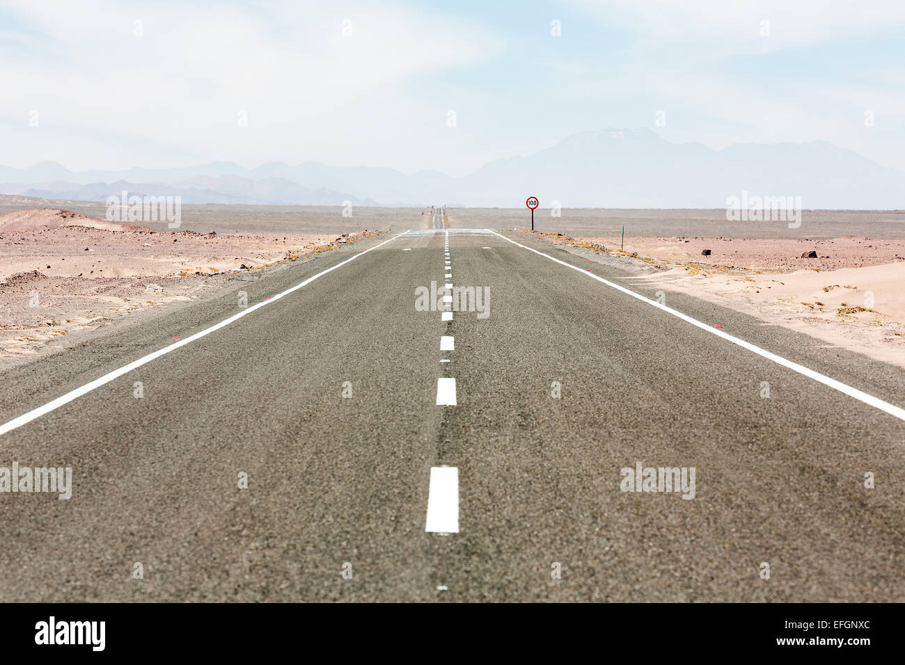 Les routes du désert près de San Pedro de Atacama, Chili, Amérique du Sud Banque D'Images