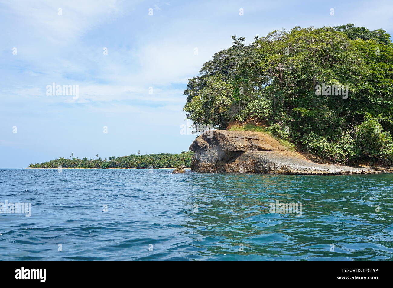 Punta Uva au Costa Rica sur la côte des Caraïbes près de Puerto Viejo de Talamanca, l'Amérique centrale Banque D'Images