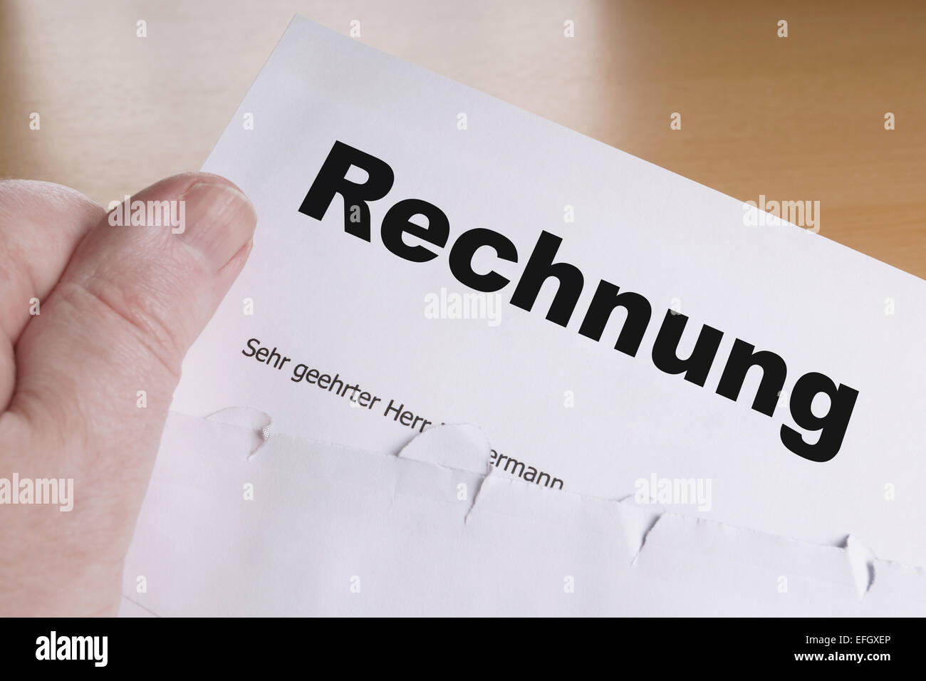 Rechnung Banque D'Images