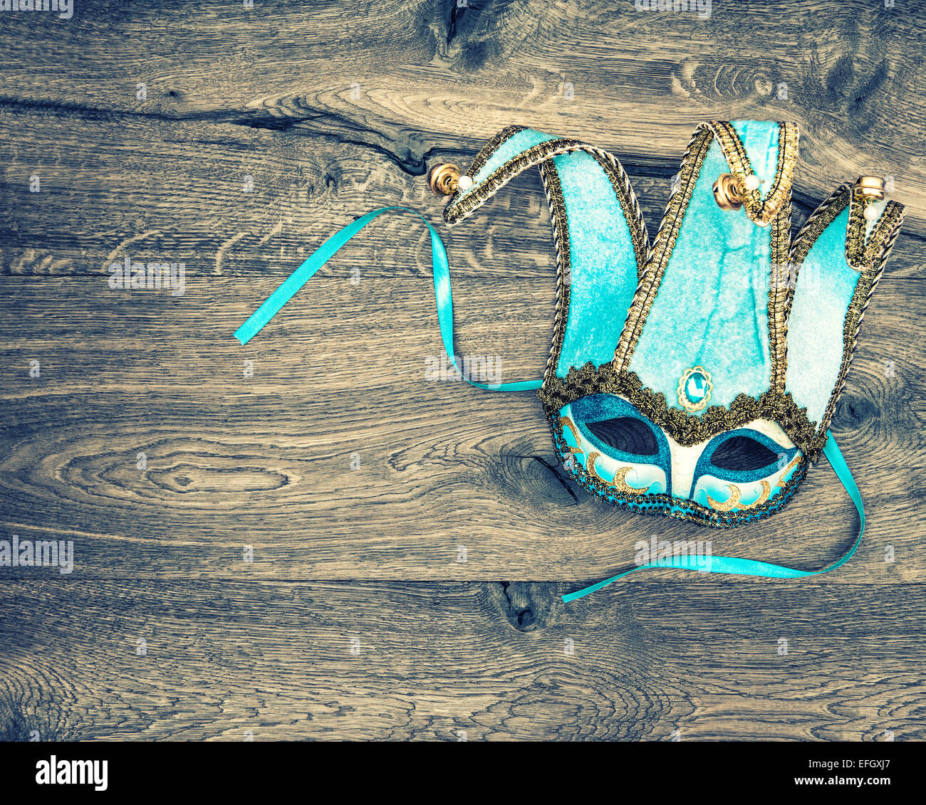 Masque de carnaval d'arlequin. Symbole de masque de Venise festival. Arrière-plan de vacances Banque D'Images