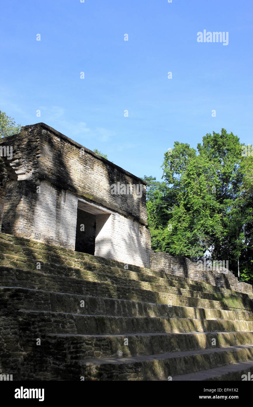 Site Maya de Cahal Pech, San Ignacio, Belize, Amérique Centrale Banque D'Images