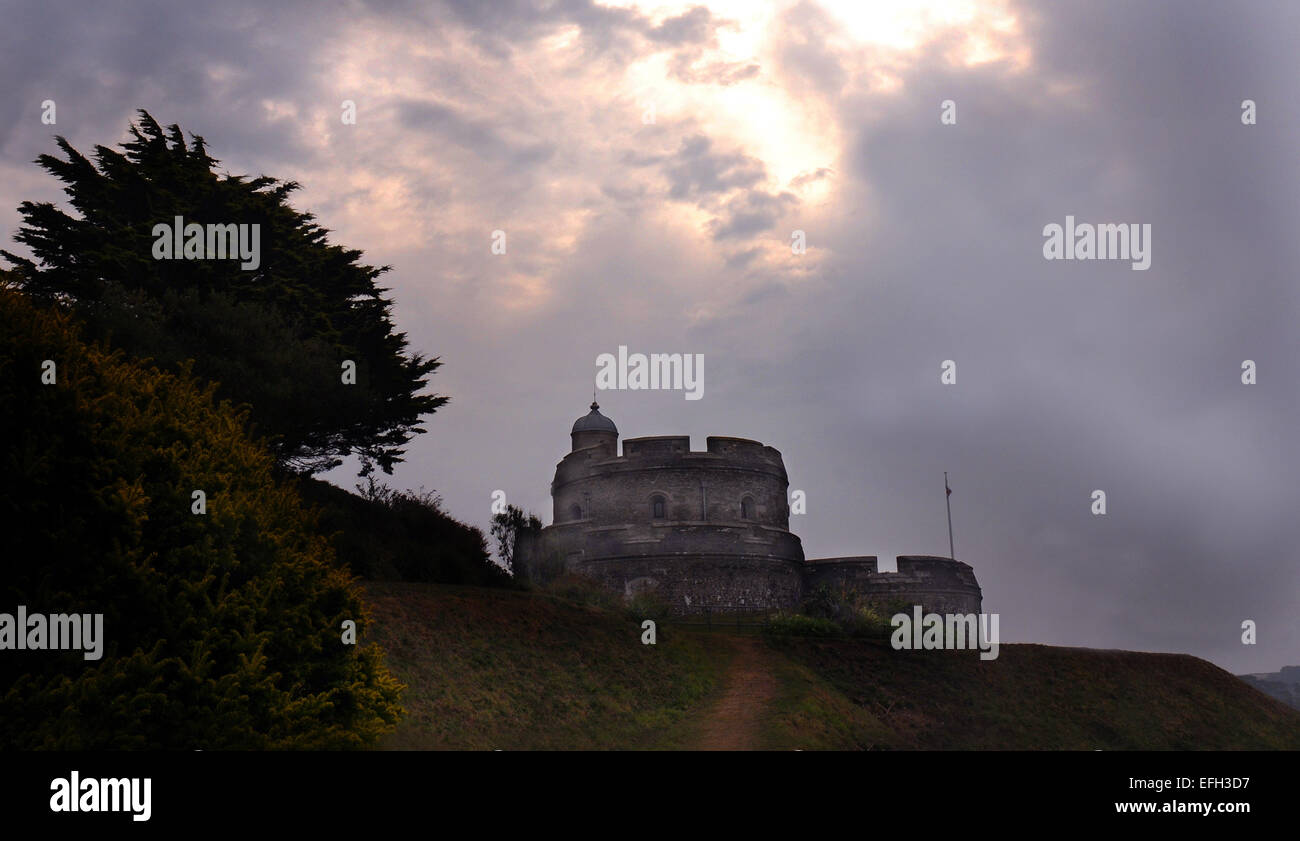 St Mawes Castle, St Mawes, Cornouailles Banque D'Images