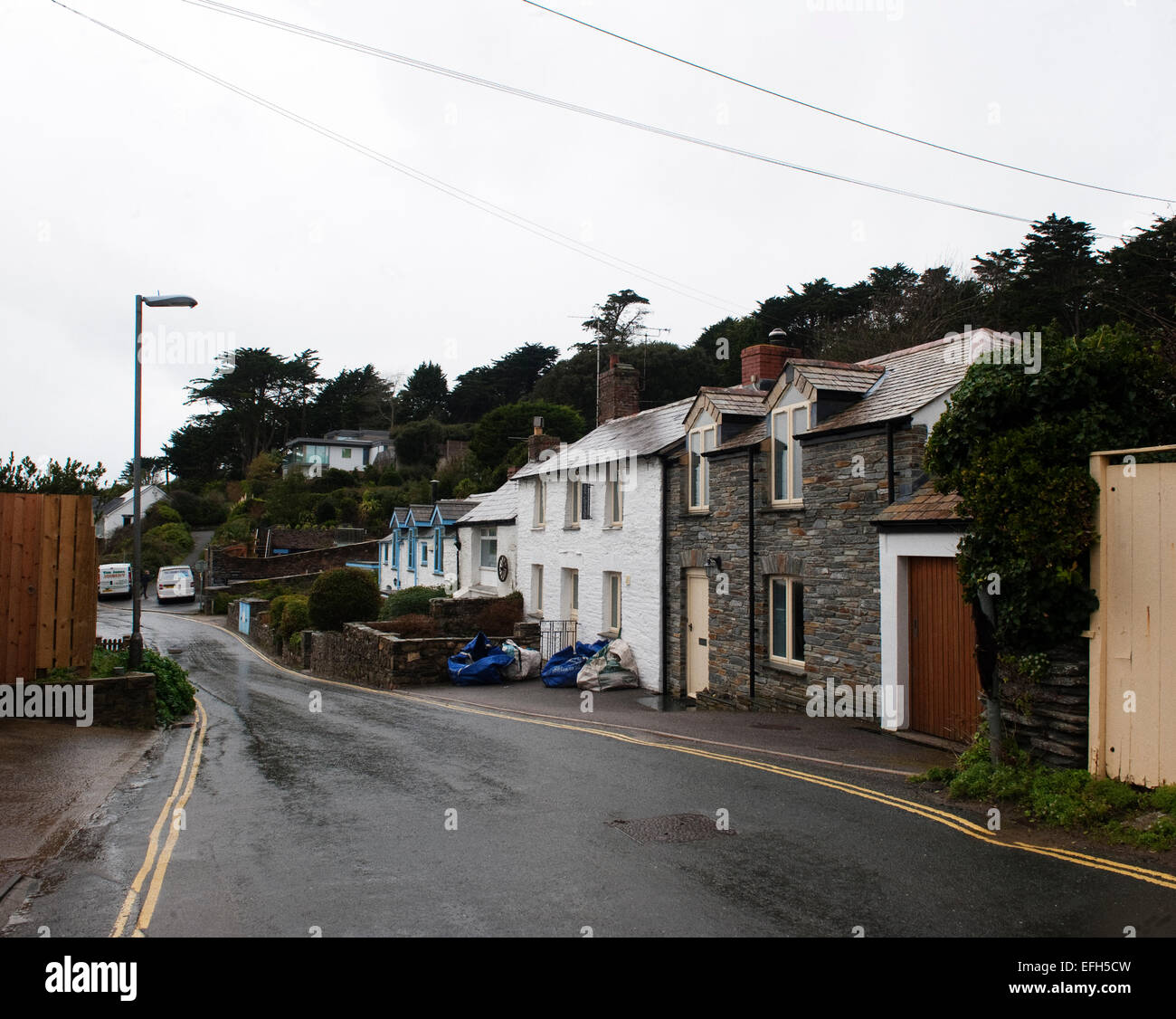 Village exceptionnel de Rock North Cornwall. Banque D'Images