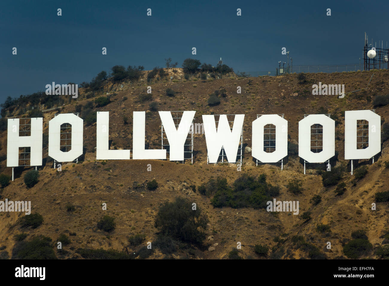 PANNEAU HOLLYWOOD (©THOMAS FISK GOFF 1978) MONT LEE HOLLYWOOD HILLS BEACHWOOD CANYON LOS ANGELES CALIFORNIE USA Banque D'Images