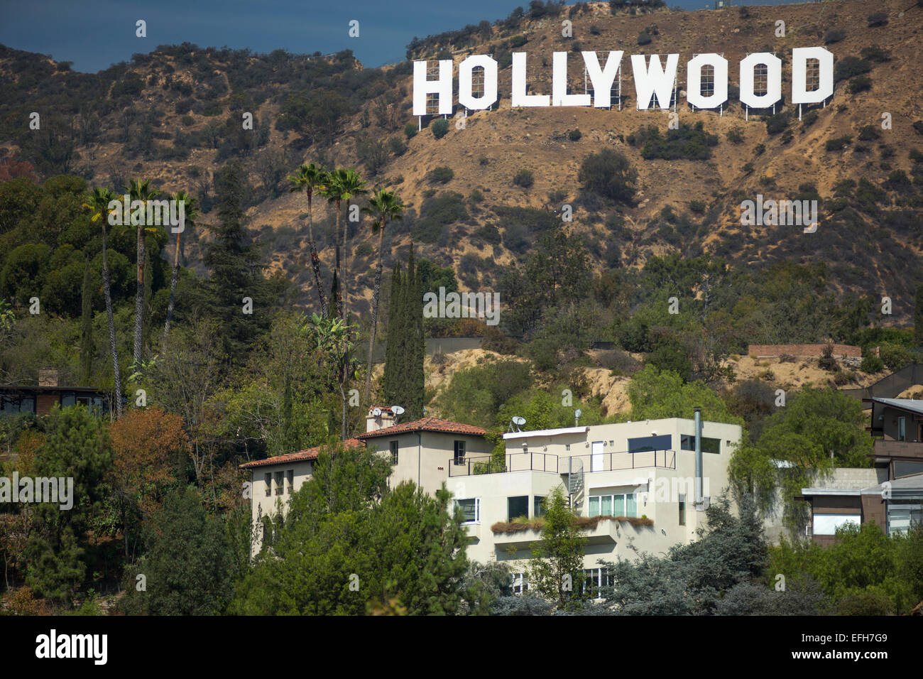 PANNEAU HOLLYWOOD (©THOMAS FISK GOFF 1978) MONT LEE HOLLYWOOD HILLS BEACHWOOD CANYON LOS ANGELES CALIFORNIE USA Banque D'Images