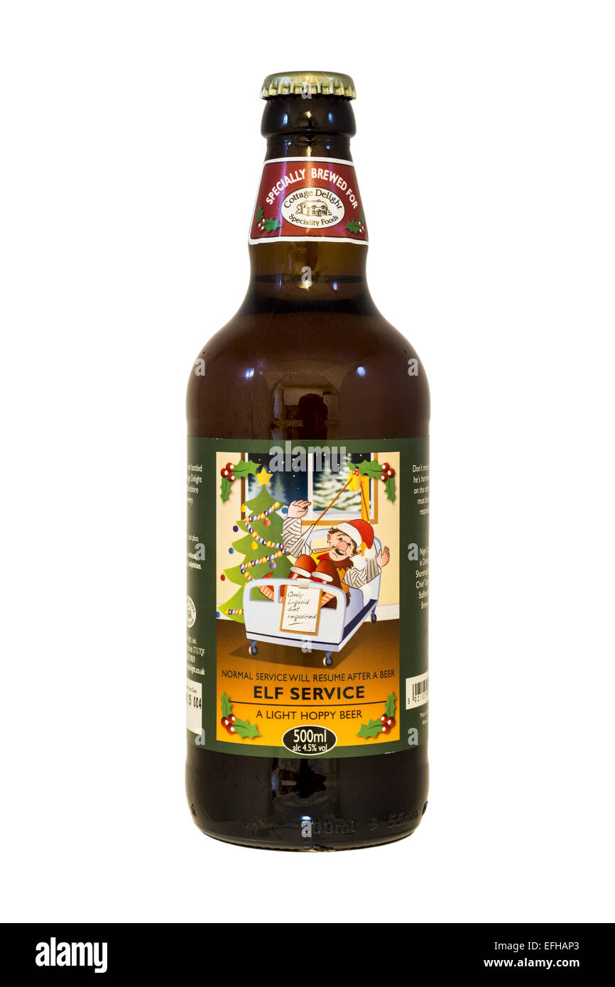 Staffordshire - Elf bière en bouteille - @ 2015. Banque D'Images