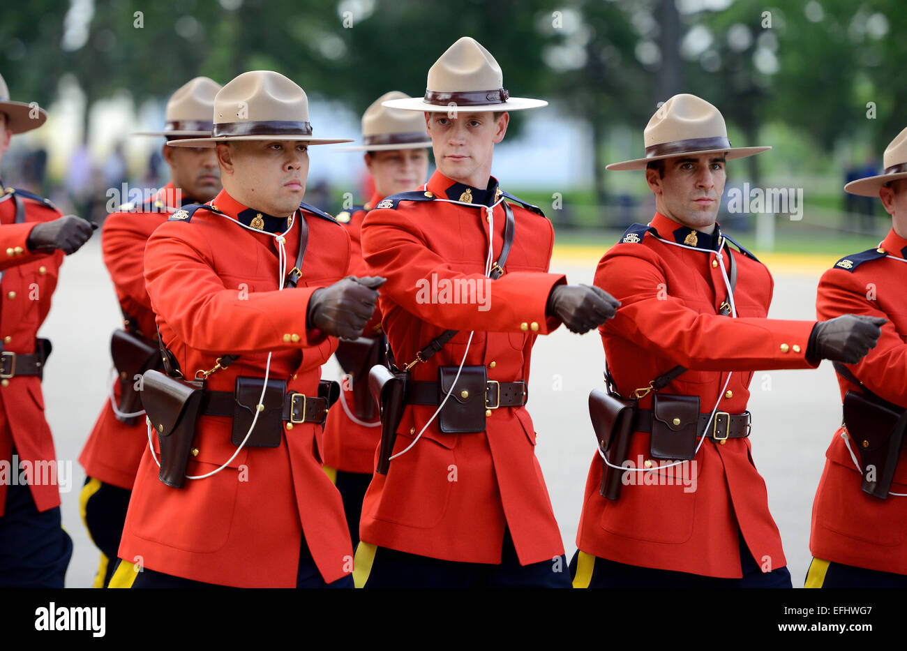 Gendarmerie royale du Canada, GRC Division Dépôt de la GRC à Regina, Saskatchewan, Canada Banque D'Images