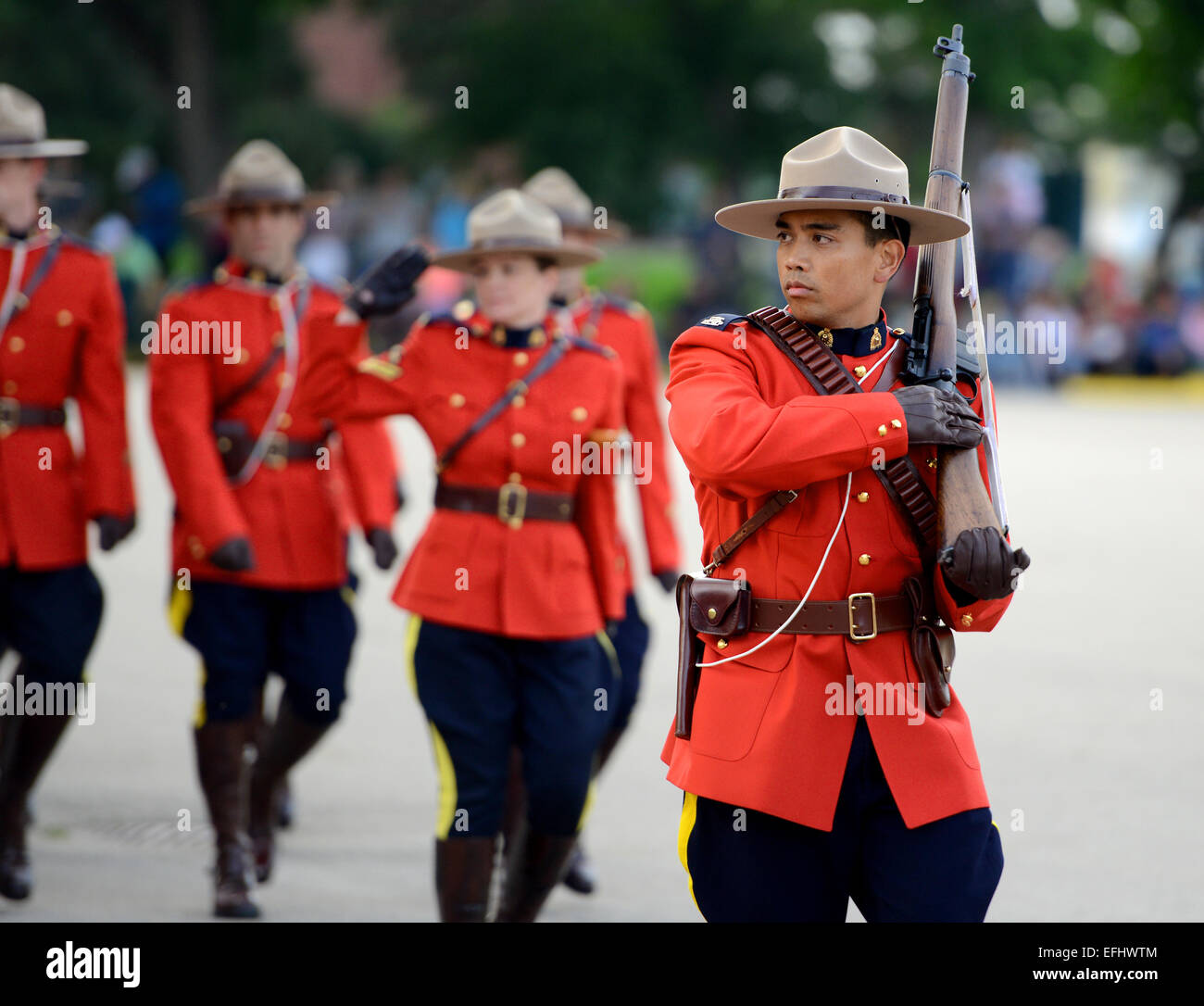 Gendarmerie royale du Canada, GRC Division Dépôt de la GRC à Regina, Saskatchewan, Canada Banque D'Images