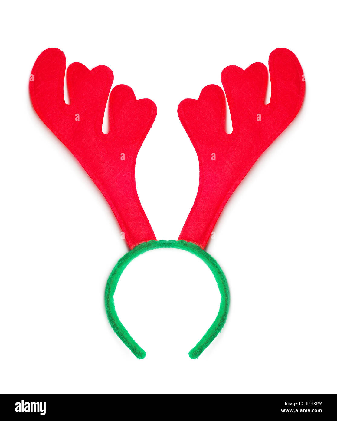 Le renne de Noël blanc sur bois décoration Banque D'Images