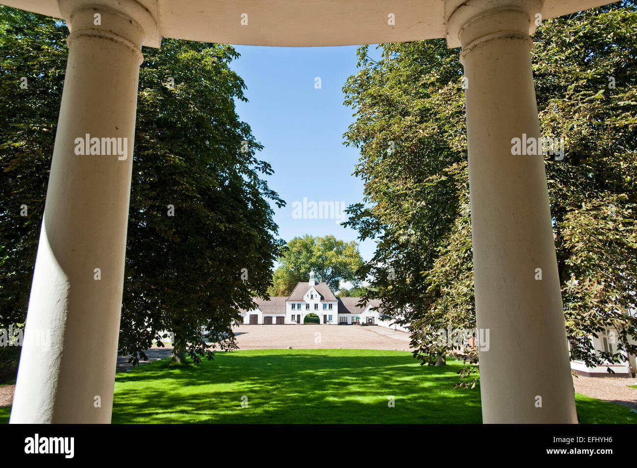 Gut Immenhof connue dans le cinéma l'Immenhof, Malente, Schleswig-Holstein, Allemagne Banque D'Images