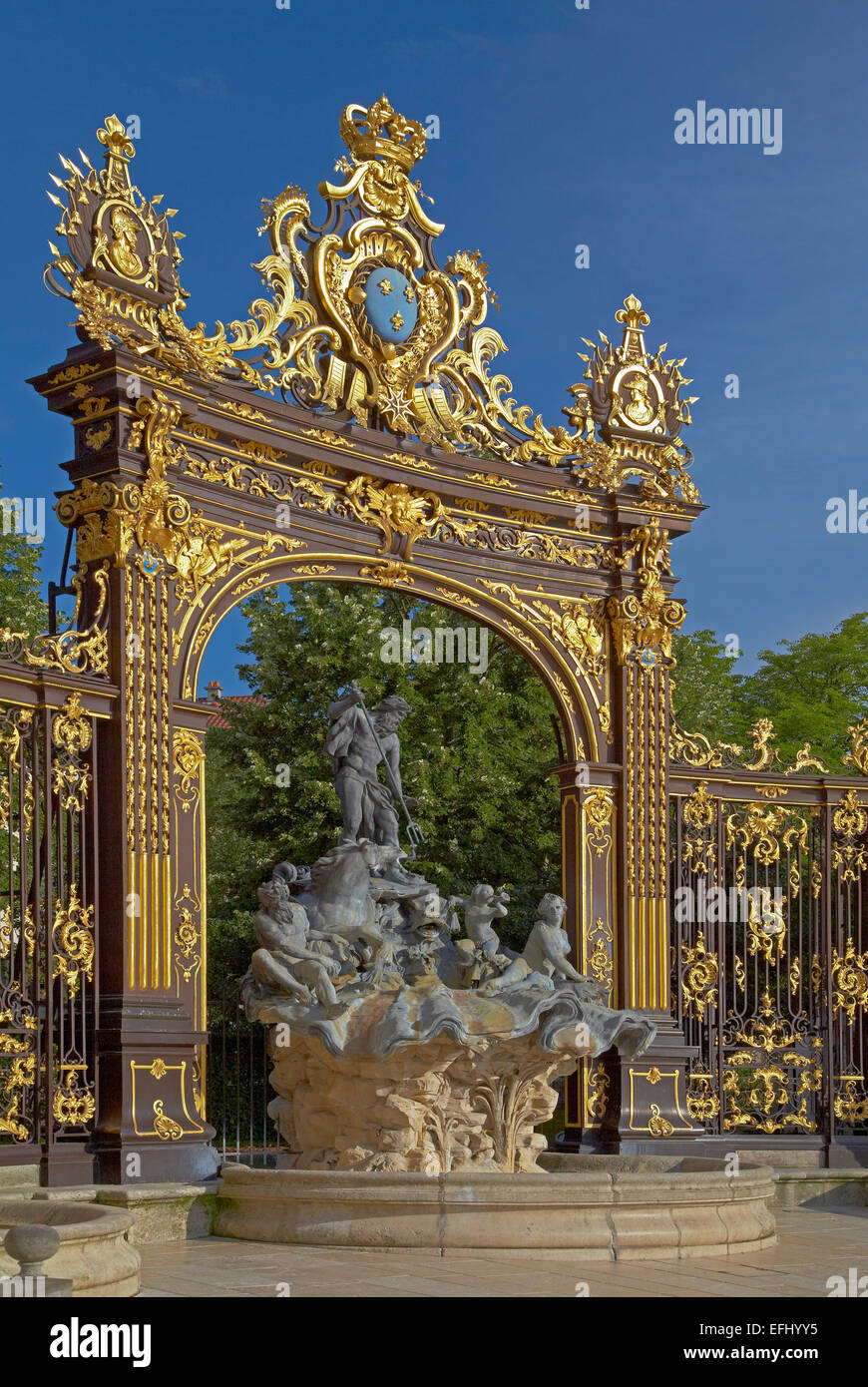 La Place Stanislas à Nancy, du patrimoine culturel mondial de l'Unesco, Meurthe-et-Moselle, Région Lorraine, France, Europe Banque D'Images