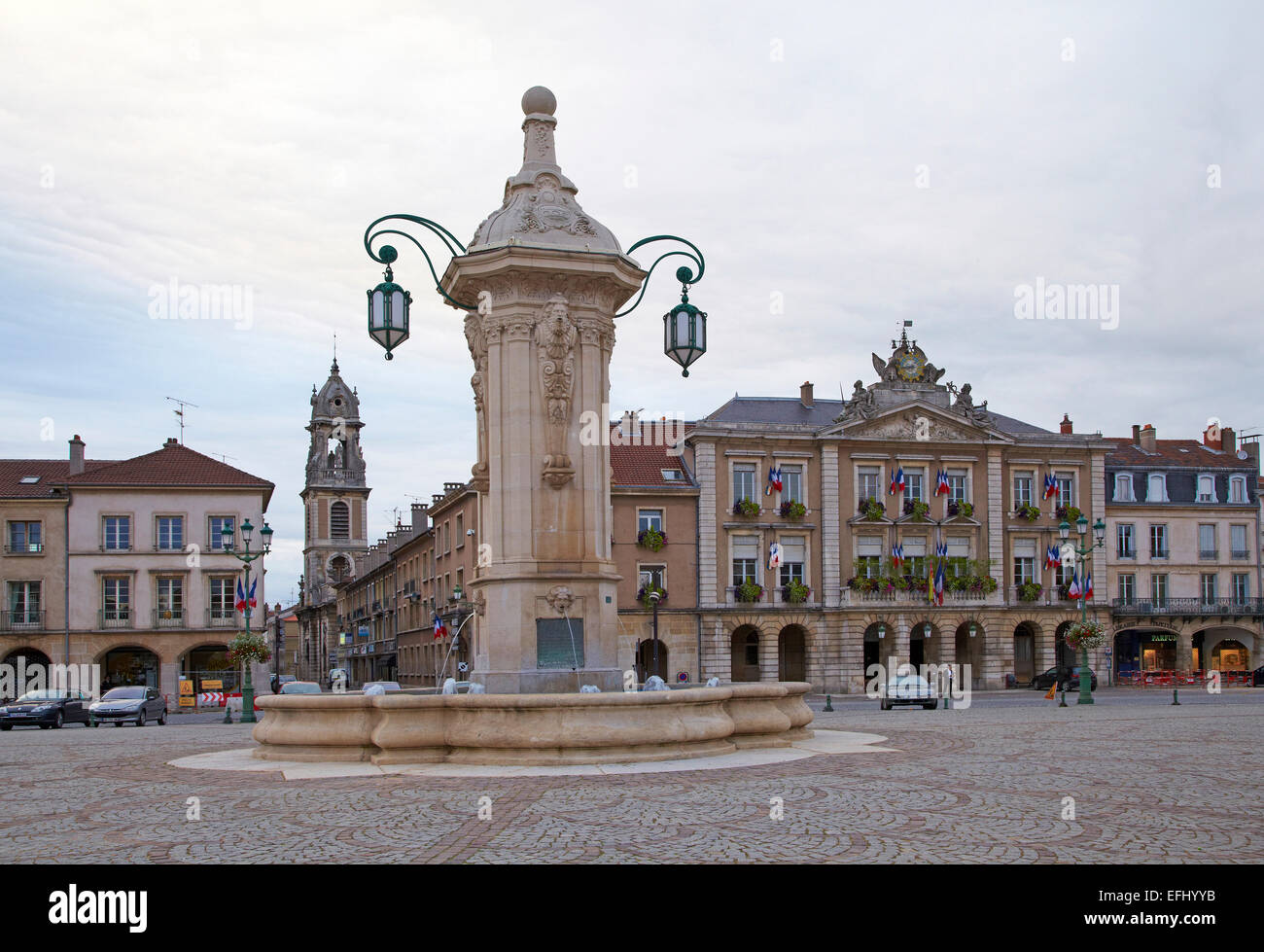 Place Duroc à Pont-a-Mousson, Meurthe-et-Moselle, Région Lorraine, France, Europe Banque D'Images