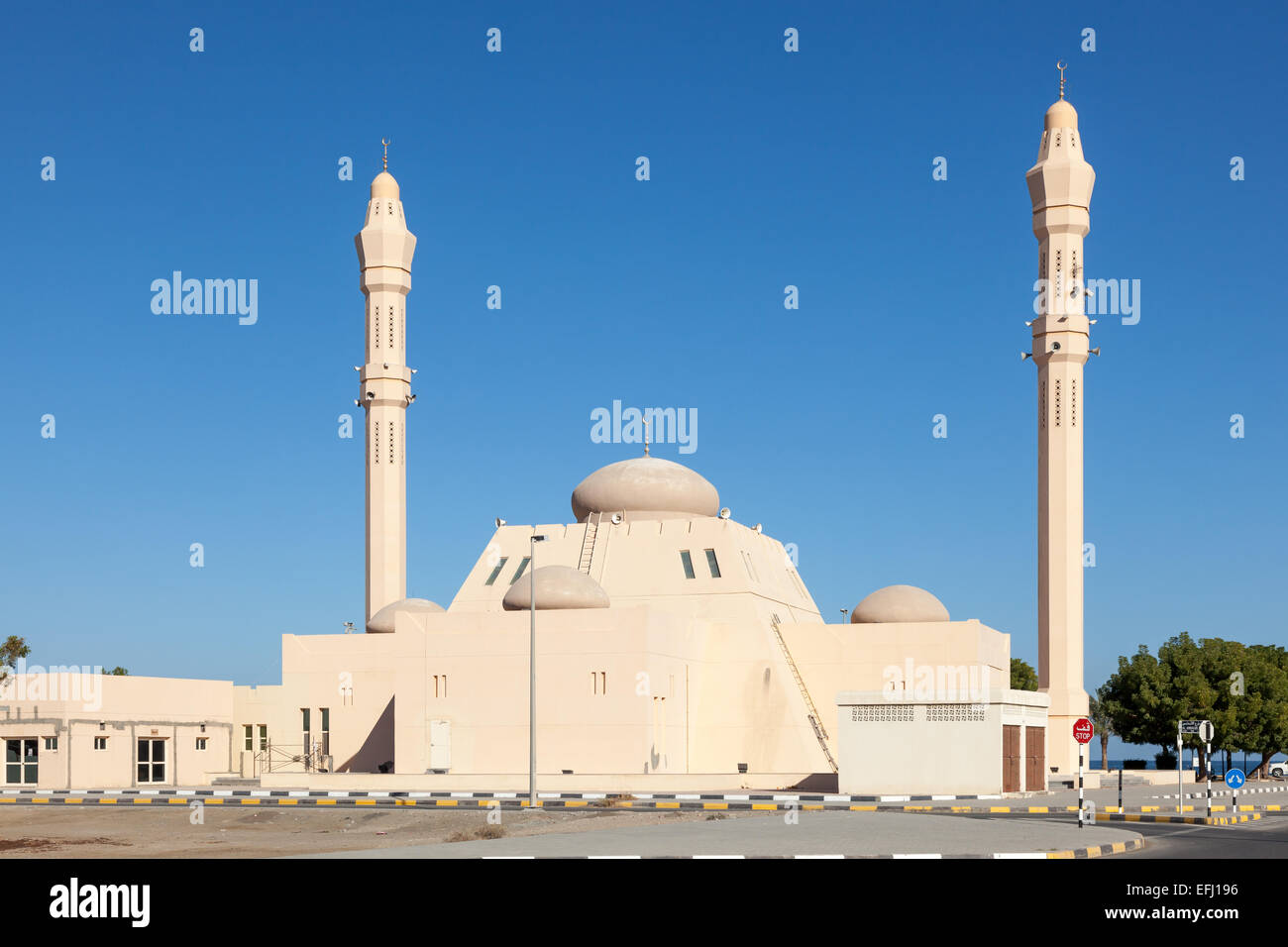 Mosquée de l'Émirat de Fujairah, Émirats Arabes Unis Banque D'Images
